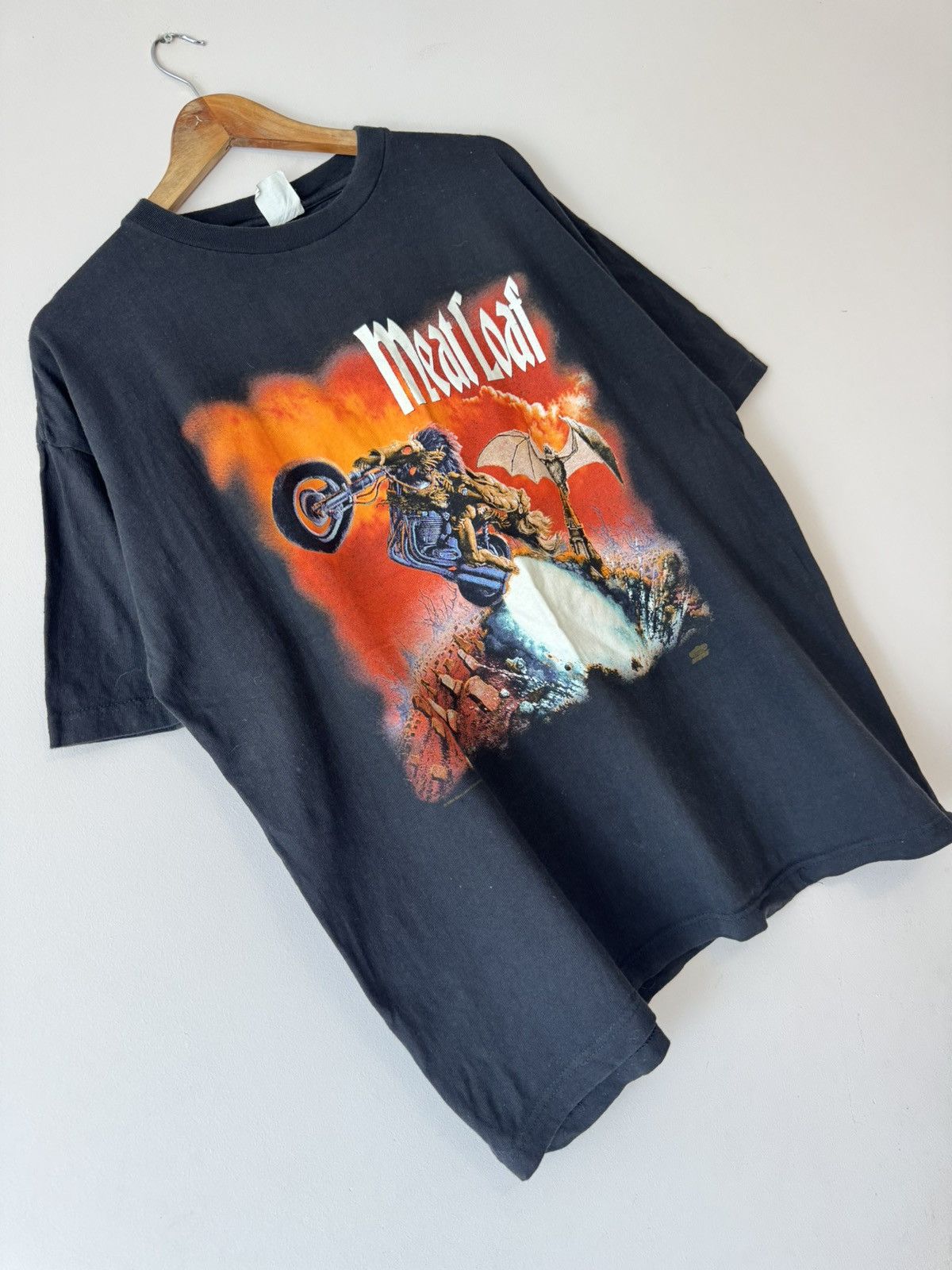 Band Tees Vintage Meat Loaf 1994 Bat Out Of Hell Shirt Rock T-shirt Size US XXL / EU 58 / 5 - 4 Thumbnail