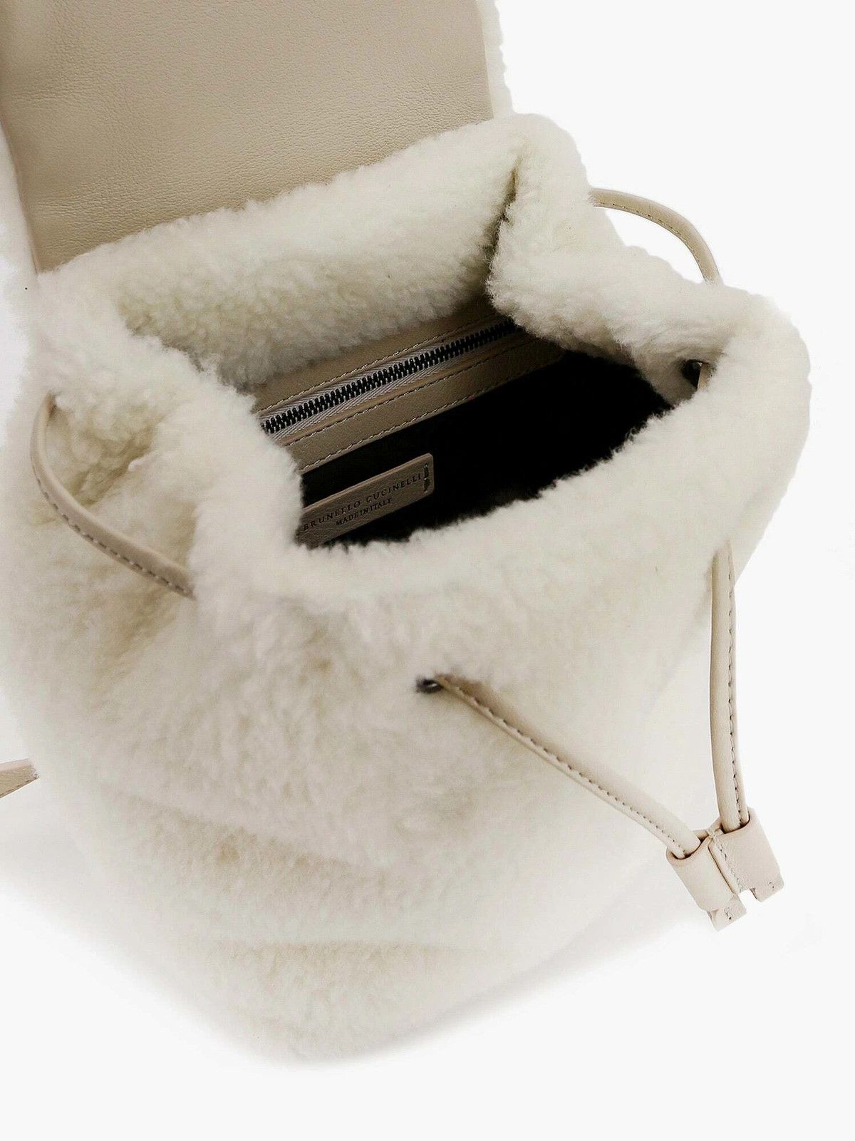 Brunello Cucinelli o1y0725 Size : OS / Backpack in White Size ONE SIZE - 3 Thumbnail