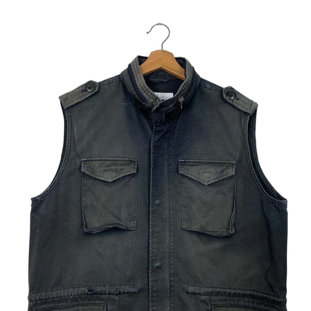 Japanese Brand UNION MADE OPEN RICH SLEEVE LESS JACKET Size US M / EU 48-50 / 2 - 2 Thumbnail
