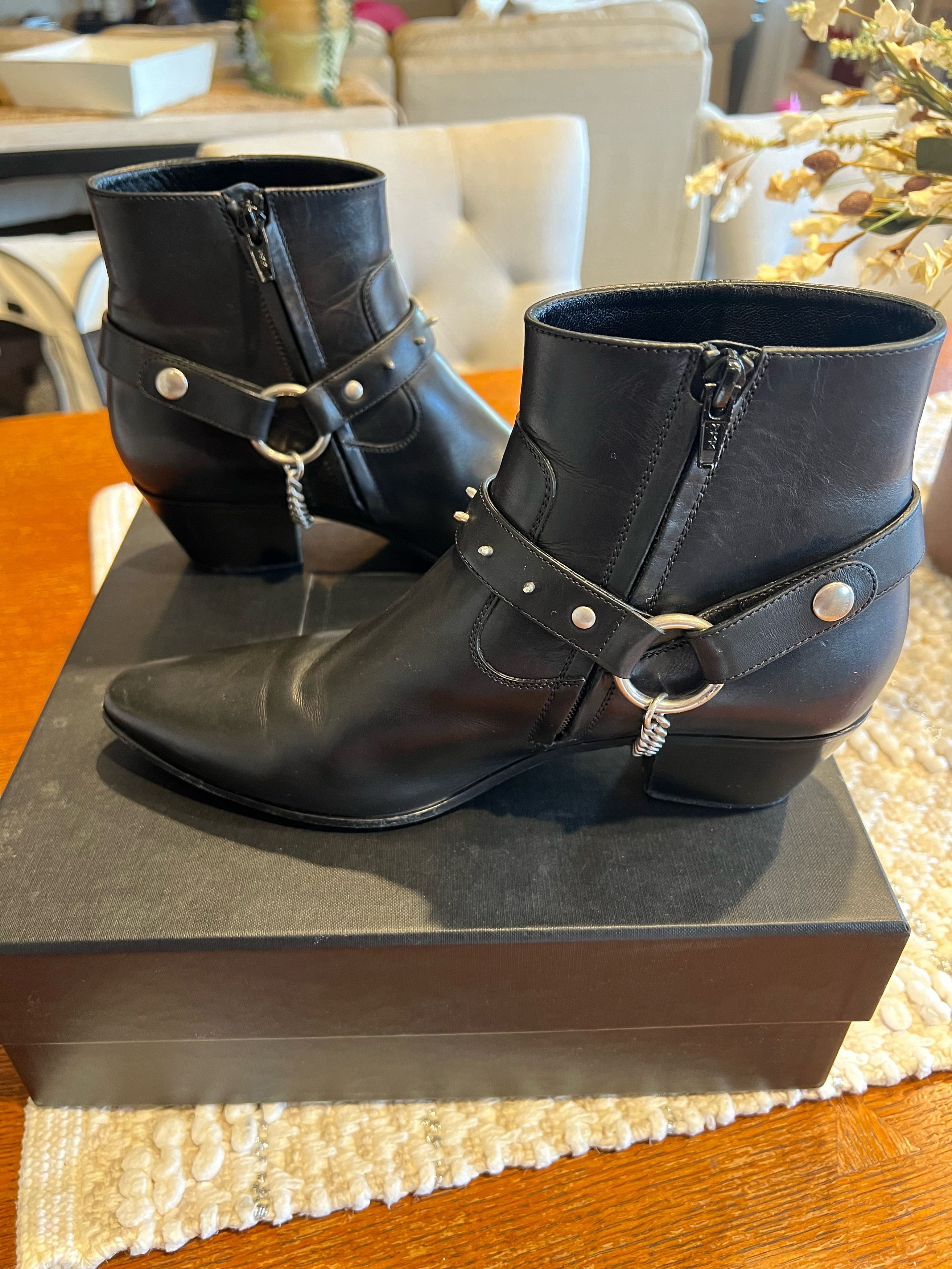 Yves Saint Laurent 2016 Chain Wyatts (Hedi Slimane) Size US 10.5 / IT 40.5 - 4 Thumbnail