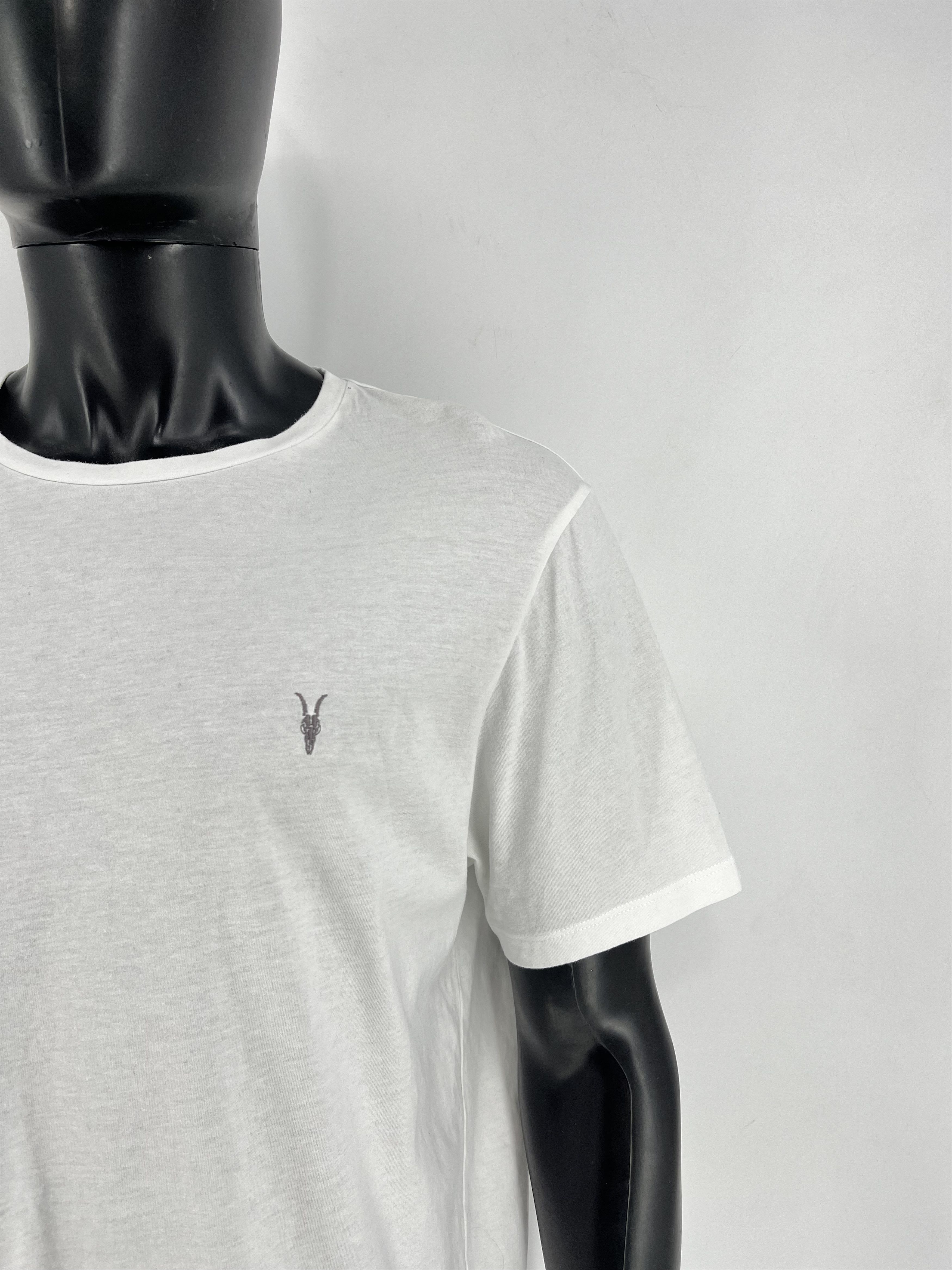 Allsaints Vintage Basic Allsaints Mini Logo Basic Tee Old Money Size US XXL / EU 58 / 5 - 6 Thumbnail