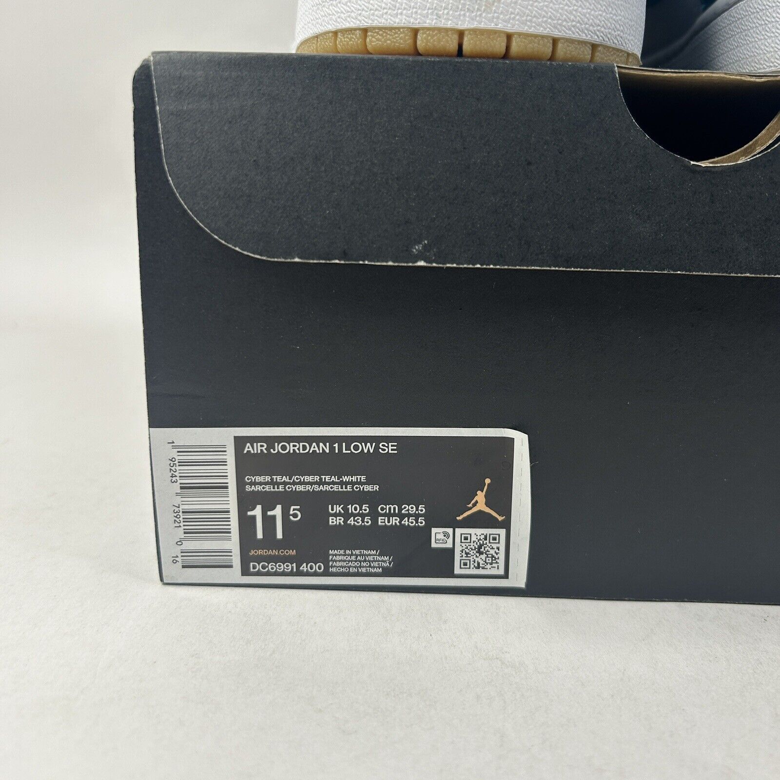 Nike Nike Air Jordan 1 Retro Low SE “Barcelona/Cyber Teal” 2024 Size US 11.5 / EU 44-45 - 6 Thumbnail