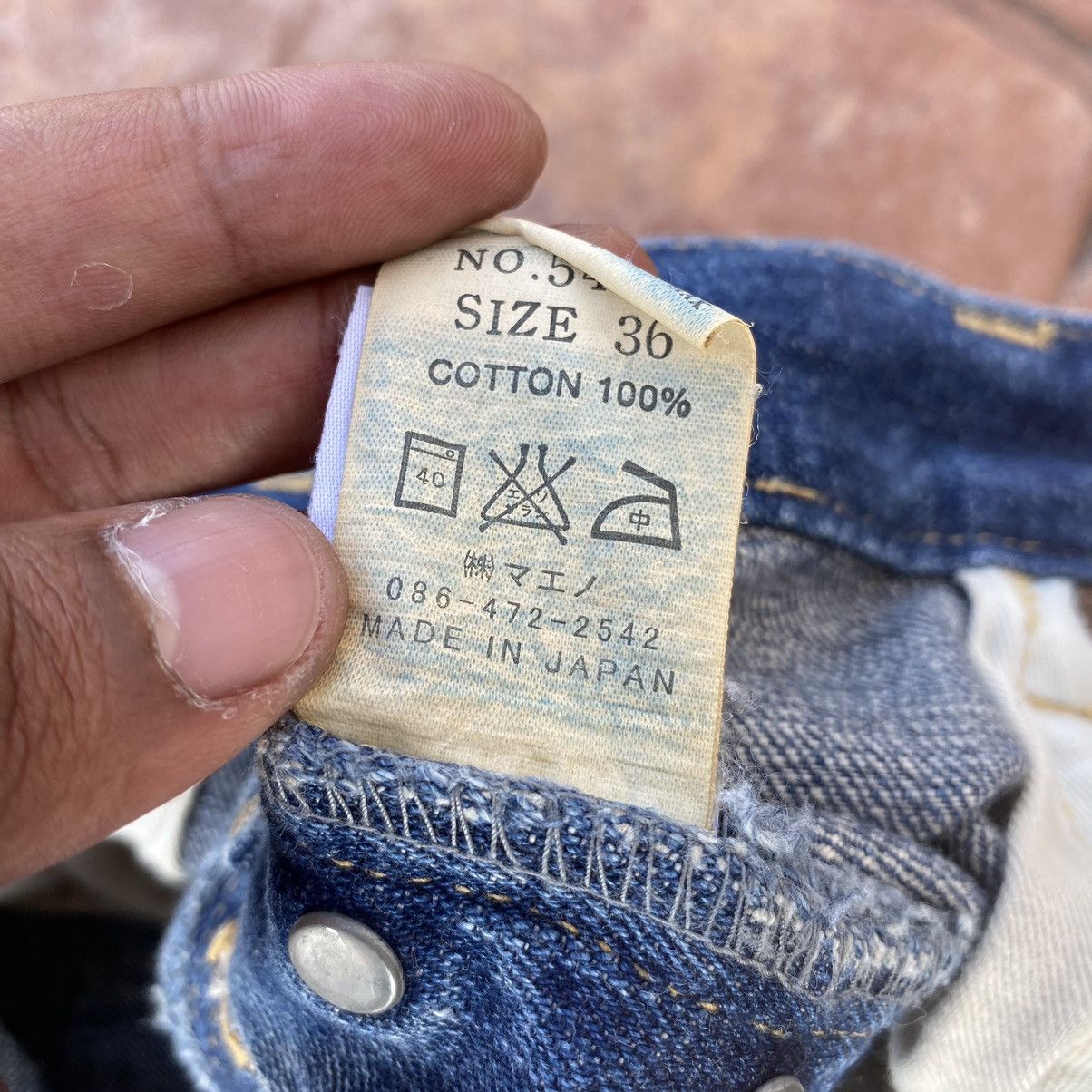 Eternal Thrashed Eternal Bitchu Kurashiki Japanese Brand Denim Pant Size US 36 / EU 52 - 7 Thumbnail
