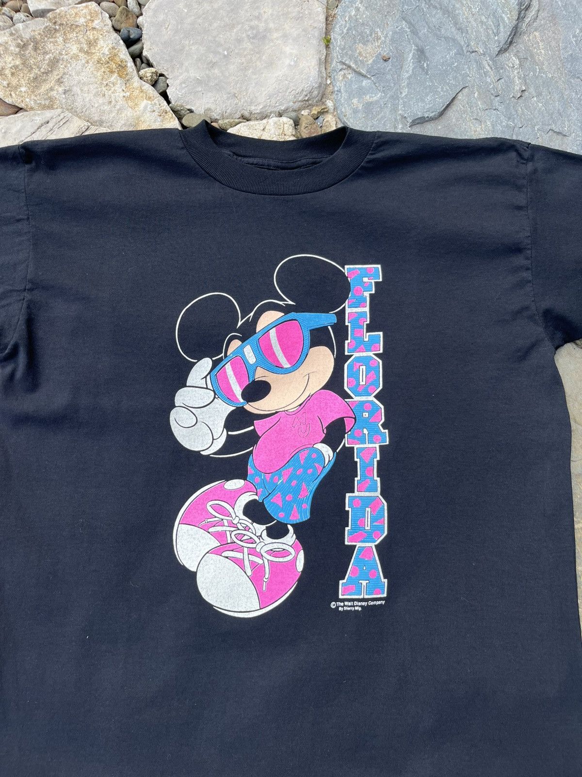 Disney × Vintage Vintage Sherry’s Best Mickey Mouse Florida neon t-shirt tee Size US XL / EU 56 / 4 - 3 Thumbnail