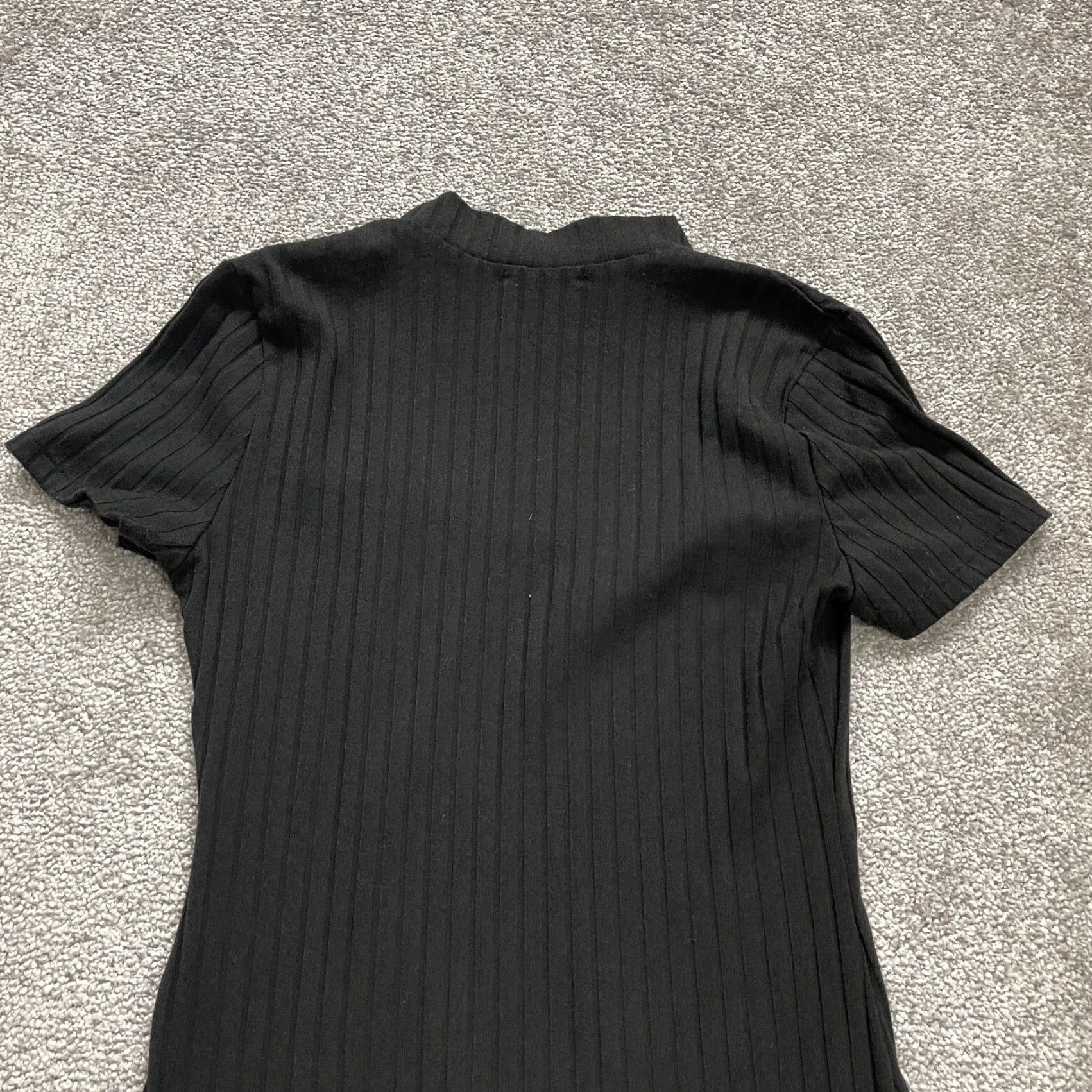 AQUA Aqua Bodycon Midi Dress Womens Small Black Knit Keyhole Neck Shirt? Size S / US 4 / IT 40 - 4 Thumbnail