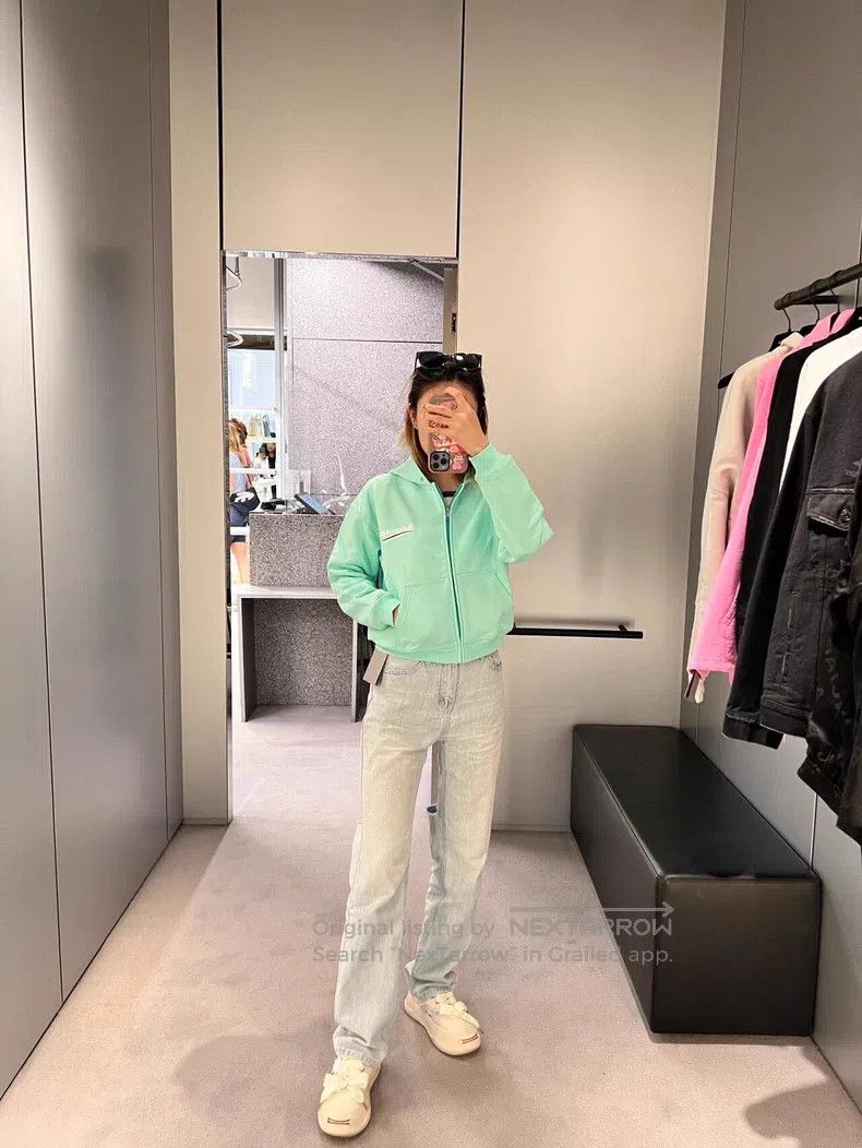 Balenciaga Balenciaga Mint green Coca-Cola embroidered zip-up hoodie Size US L / EU 52-54 / 3 - 7 Thumbnail