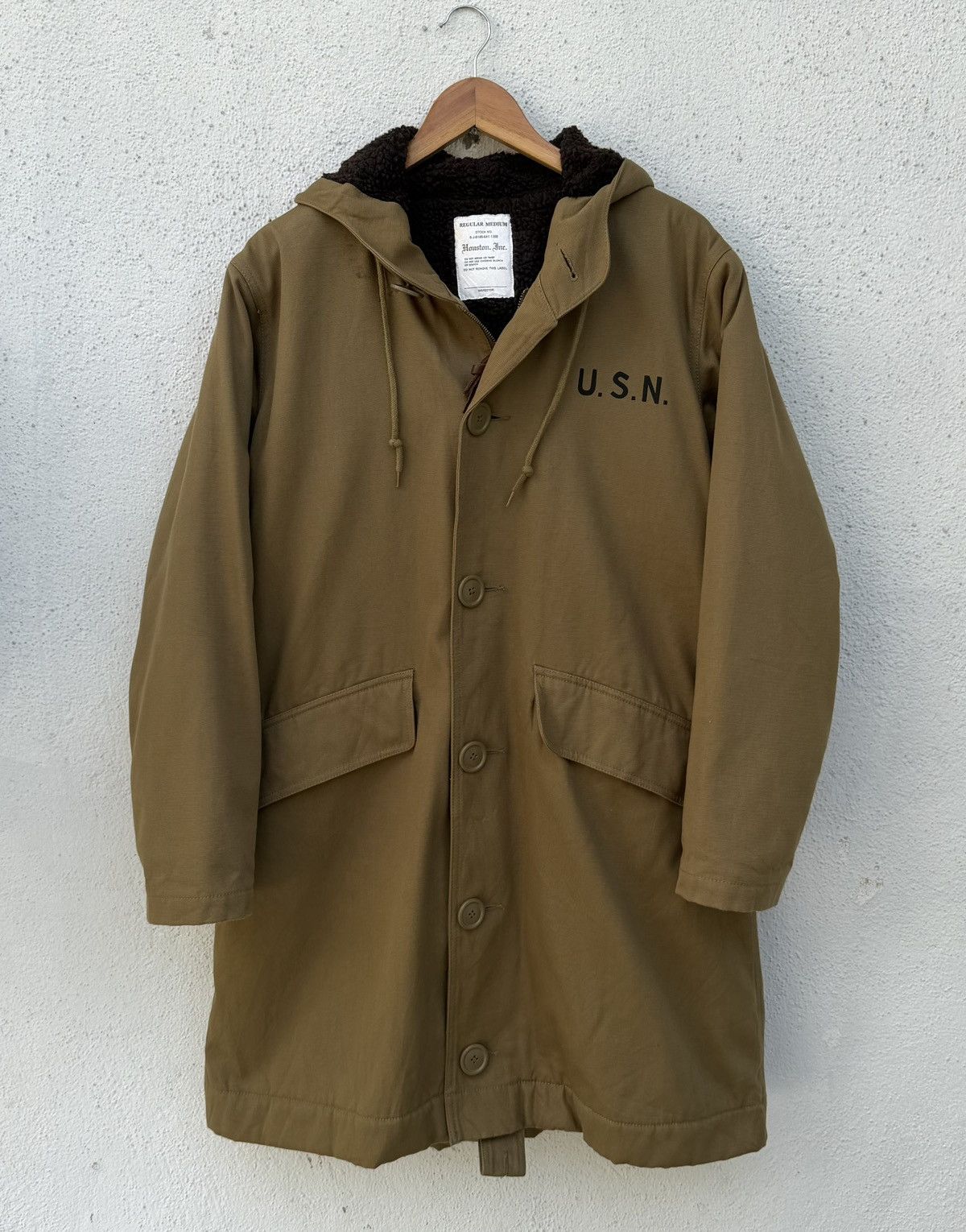 Japanese Brand Vintage Houston U.S. Navy Deck Parka Heavy Winter Jacket Size US M / EU 48-50 / 2 - 5 Thumbnail