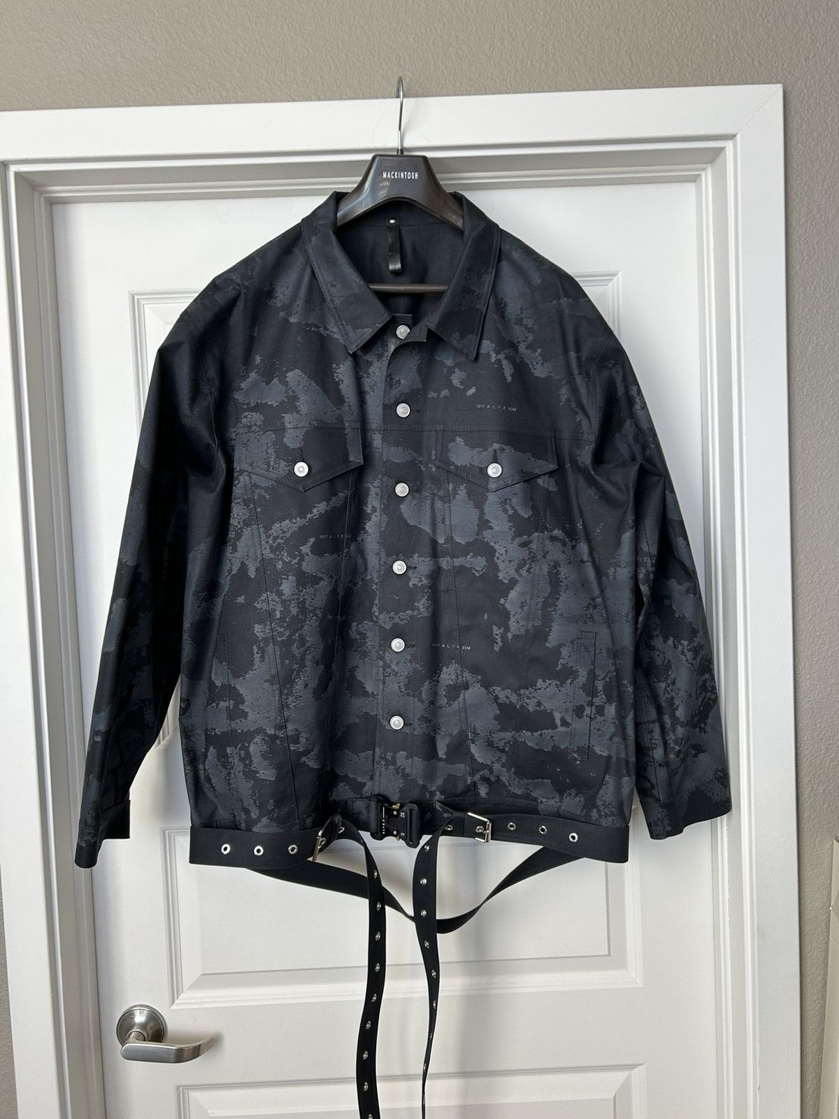 image of 1017 Alyx 9Sm x Mackintosh Alyx X Mackintosh Digitized Camo Bonded Jacket, Men's (Size Large)