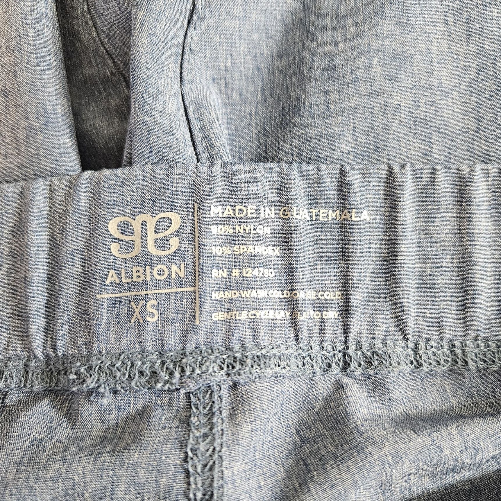 Vintage Albion Womens Jogger Pants XS Blue Drawstring Ankle Zip High Rise Size 26" / US 2 / IT 38 - 6 Thumbnail