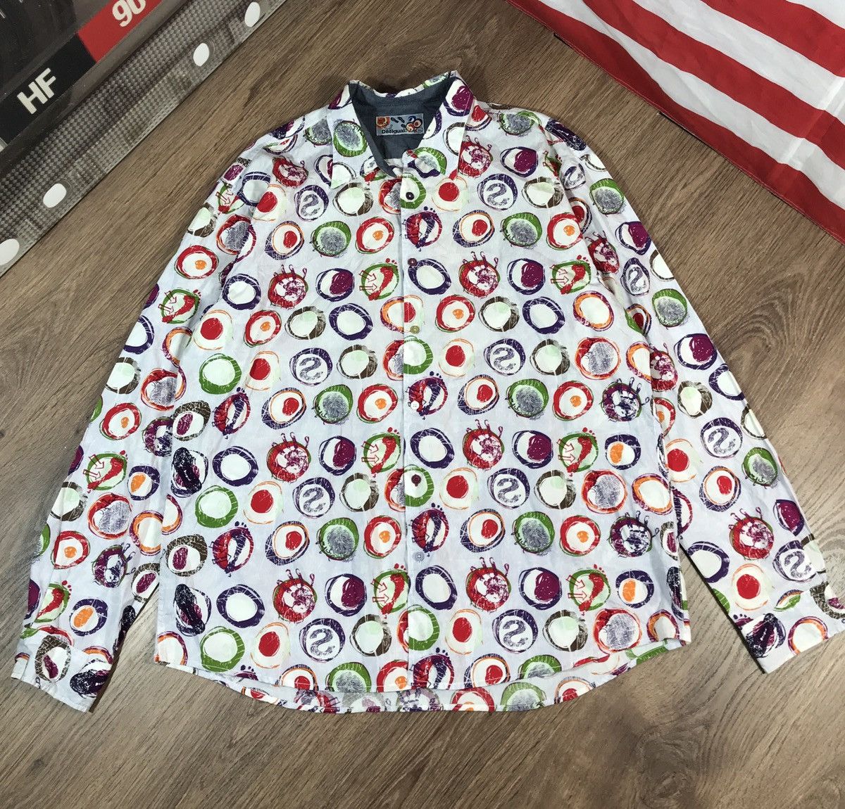 Desigual × Vintage Vintage Desigual Shirt Buttons Up 3XL Size US XXL / EU 58 / 5 - 1 Thumbnail