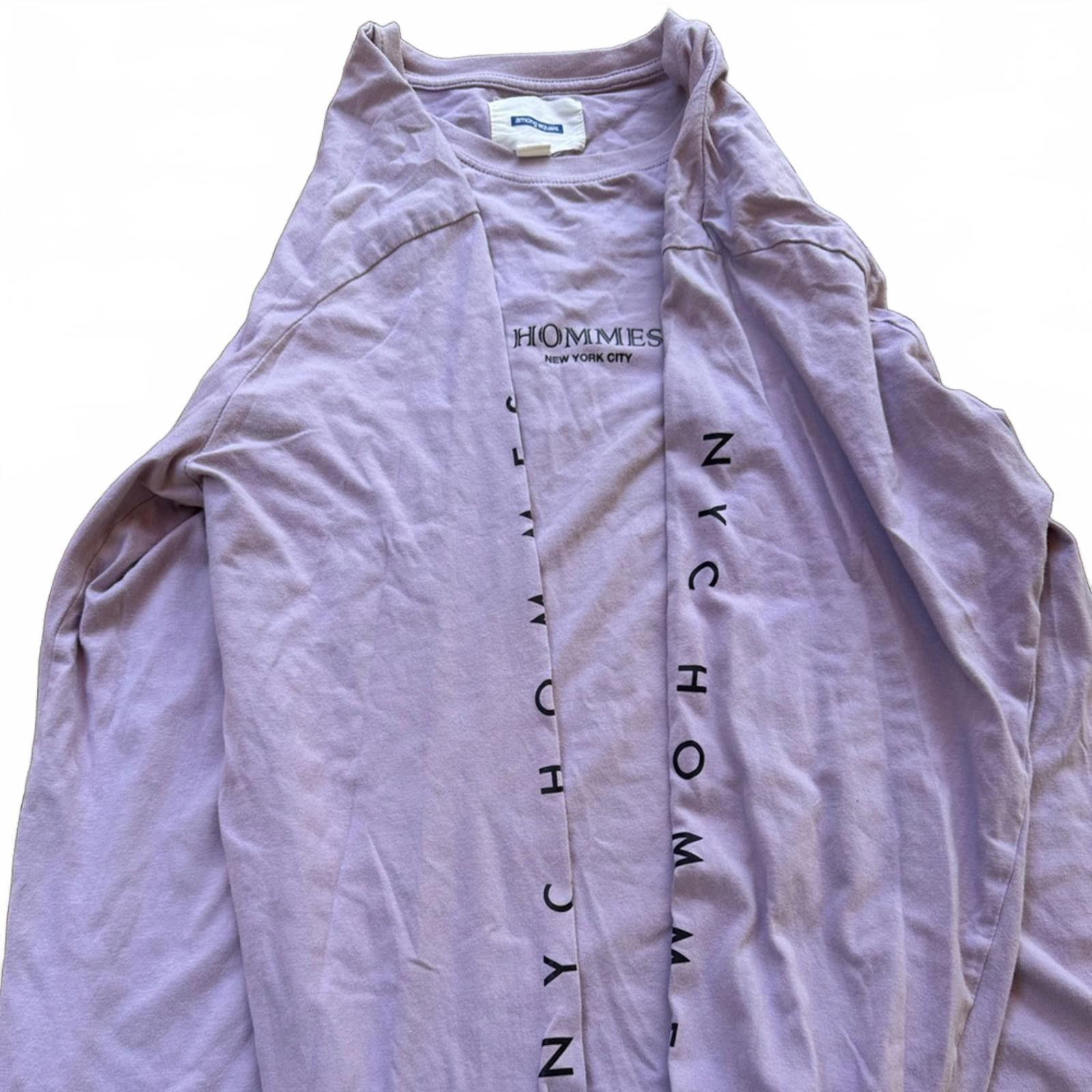 Other Among Equals x Hommes NYC Lavender Long Sleeve Tee – Size L Size L / US 10 / IT 46 - 4 Thumbnail