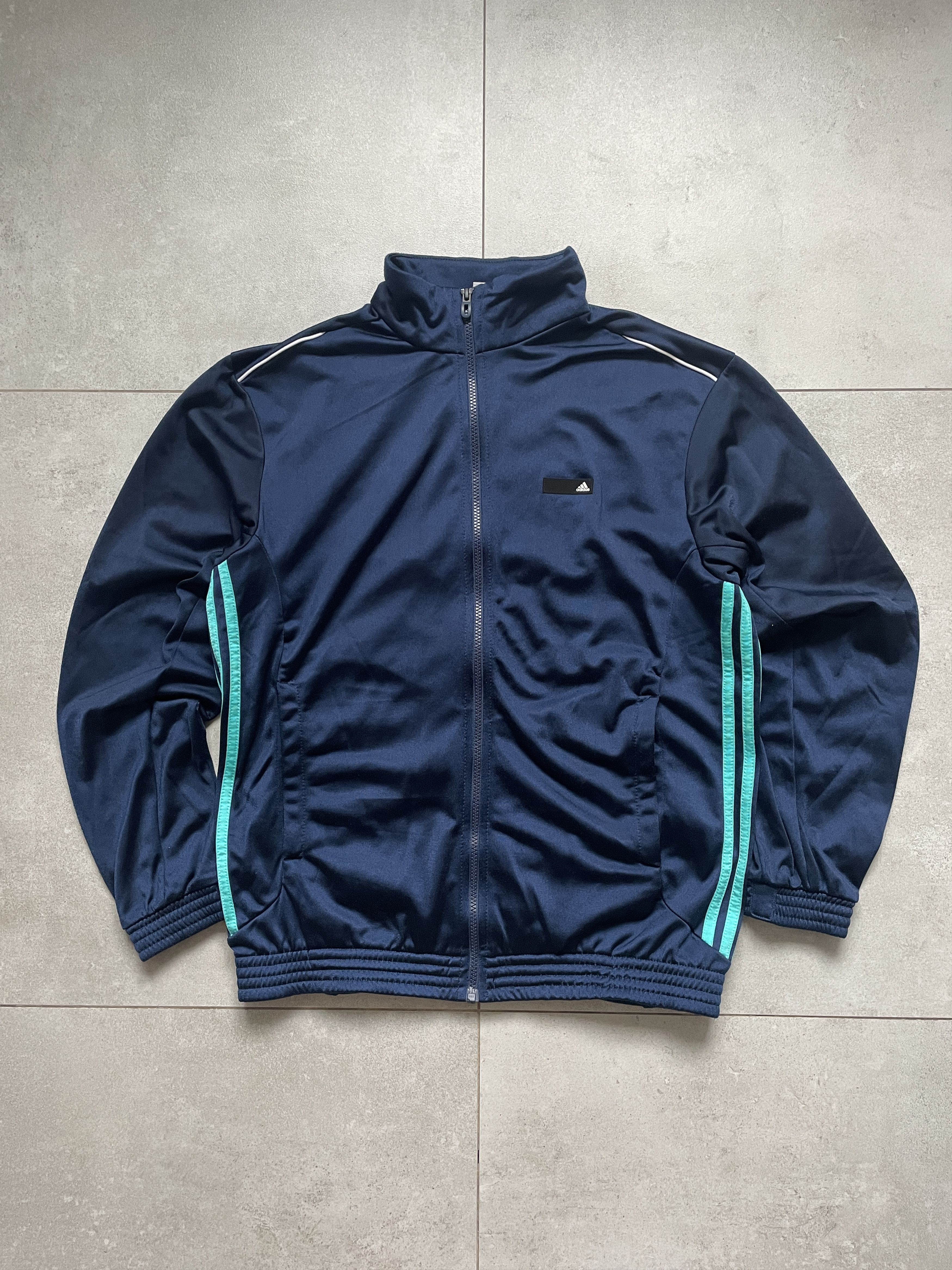 Adidas Y2K ADIDAS NAVY TEAL BLOKECORE TRACKSUIT Size US XL / EU 56 / 4 - 3 Thumbnail