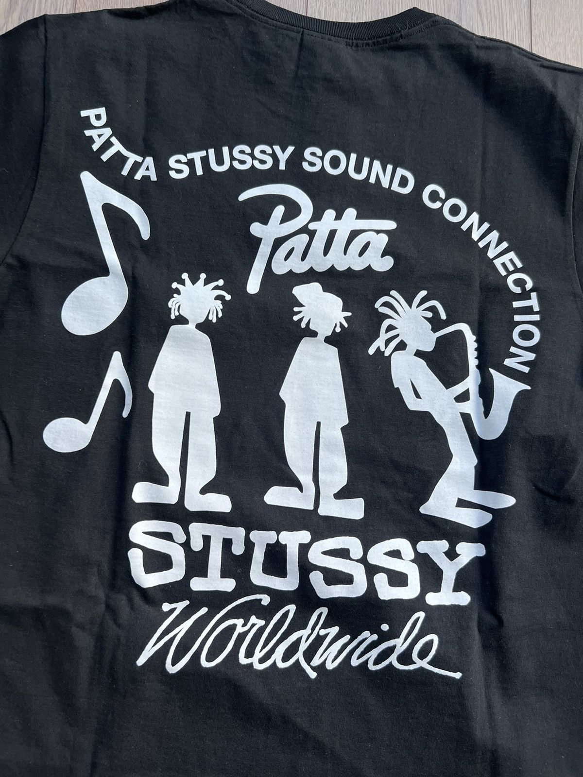 Patta × Stussy Stussy x Patta Sound Connection Tee “Black” Medium Size US M / EU 48-50 / 2 - 6 Thumbnail