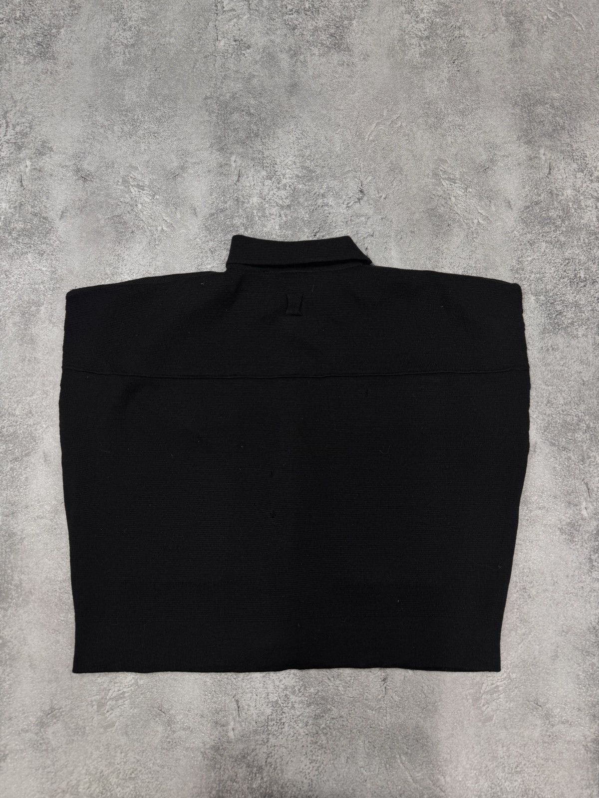 hannes roether Hannes Roether Women Knit Sleeveless Button Shirt Black Size L / US 10 / IT 46 - 6 Thumbnail