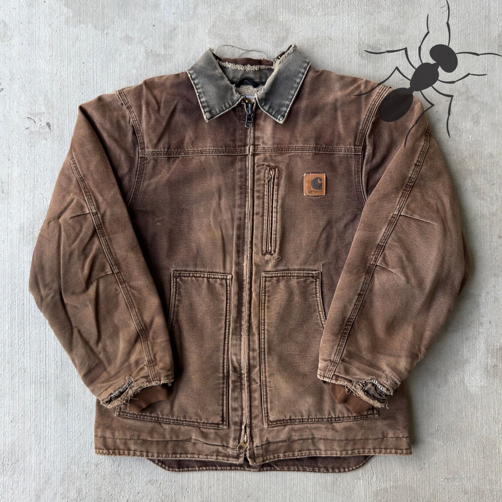 Carhartt × Vintage Brown Chore Coat Carhartt C58 CHT | Grailed
