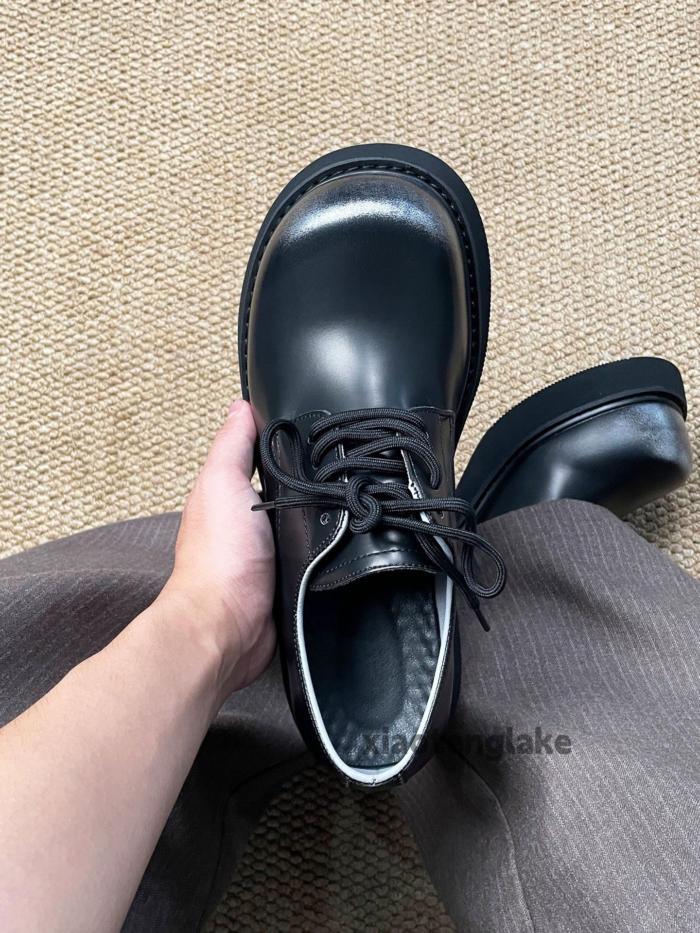 Vintage Unisex outdoor utility punk yuppie thick sole derby shoes Size US 7 / EU 40 - 2 Thumbnail