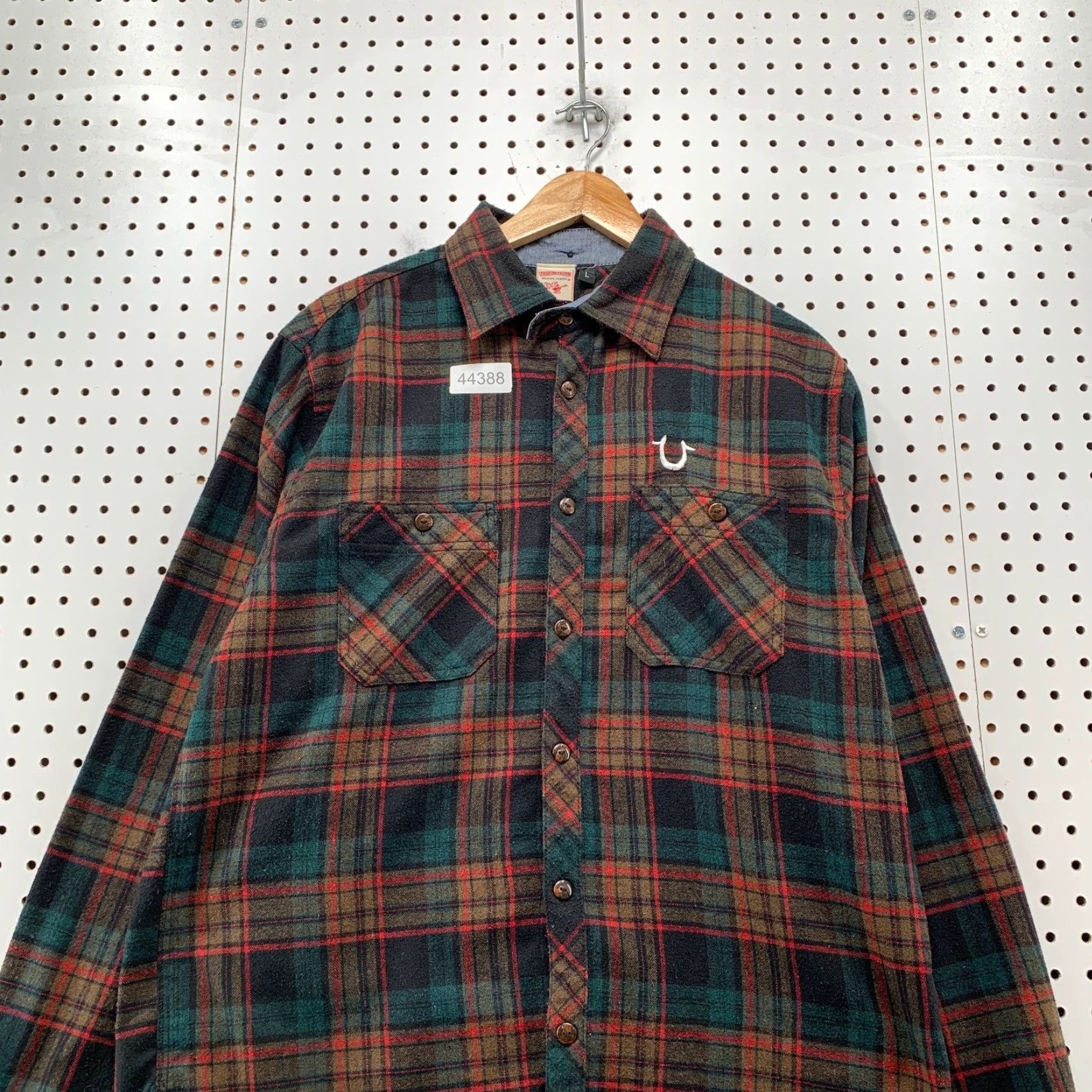 True Religion True Religion Shirt Mens Large Tartan Plaid Flannel Long Sleeve Button-Up Casual Hip Hop Western Multicolor Cotton Size US L / EU 52-54 / 3 - 2 Thumbnail