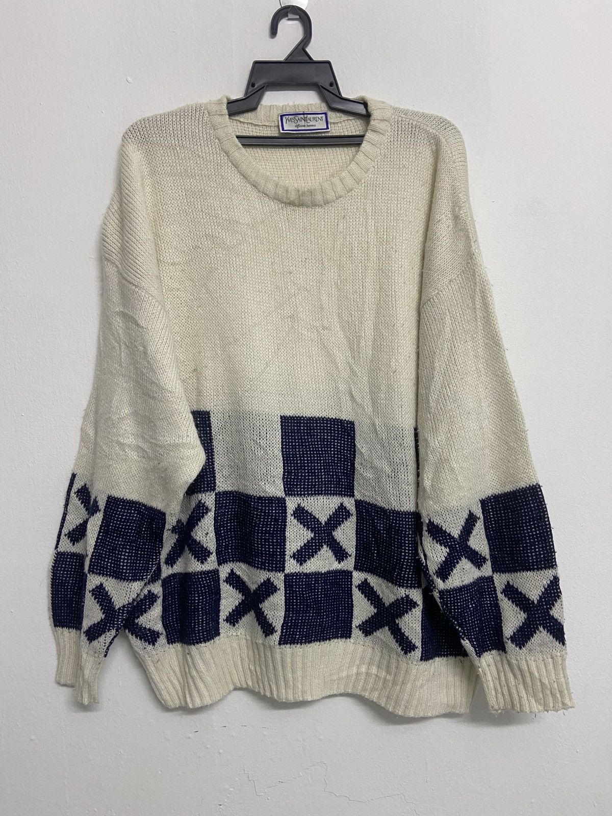 Vintage × Yves Saint Laurent Vintage Yves Saint Laurent knitted Sweater Size US XL / EU 56 / 4 - 8 Thumbnail