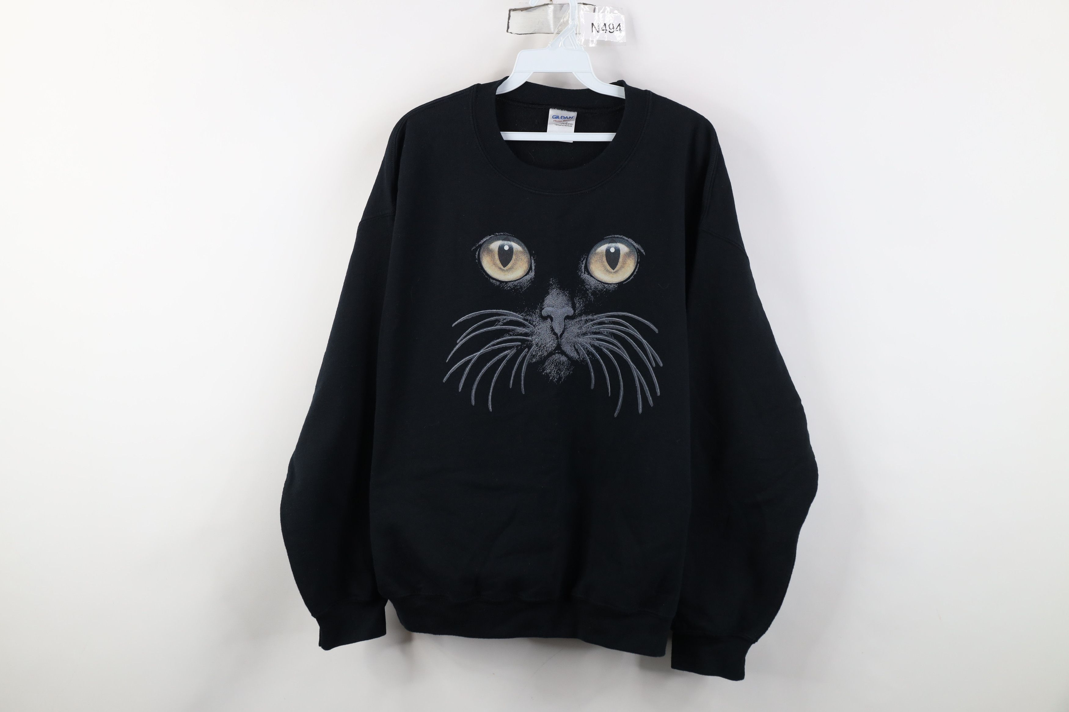 Vintage Vintage 90s Y2K Streetwear Cat Kitten Crewneck Sweatshirt Size L / US 10 / IT 46 - 1 Thumbnail