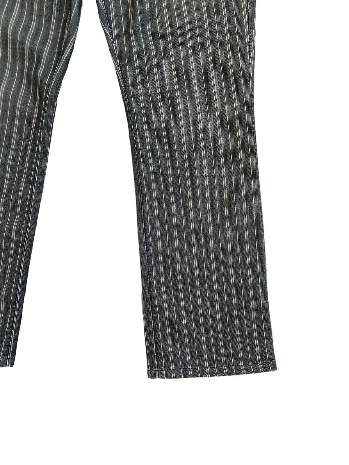 Designer × Japanese Brand × Vintage Flared Semantic Design Striped Bootcut Pant Size US 30 / EU 46 - 6 Thumbnail