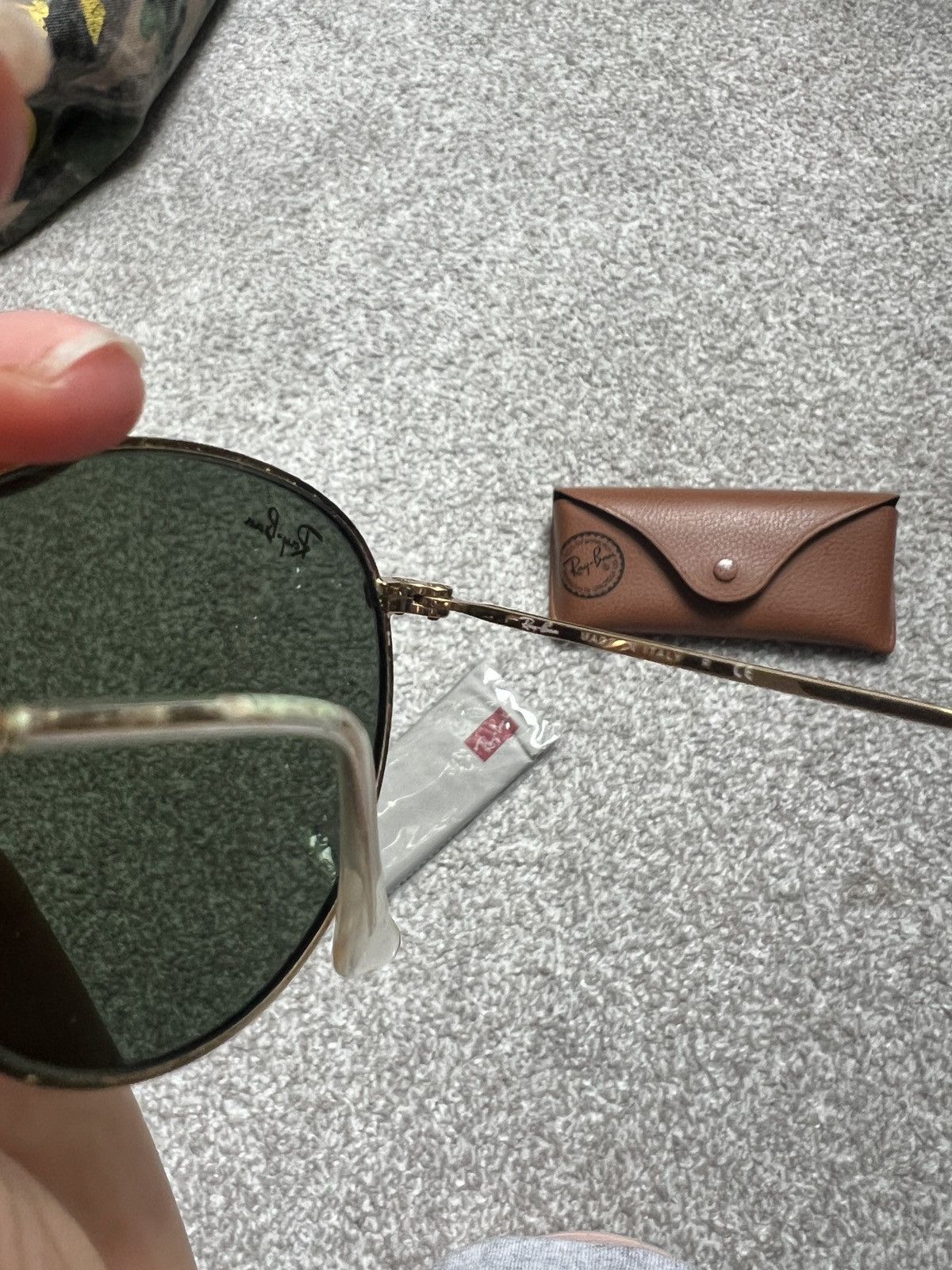 RayBan Ray ban round sunglasses in gold Size ONE SIZE - 3 Thumbnail