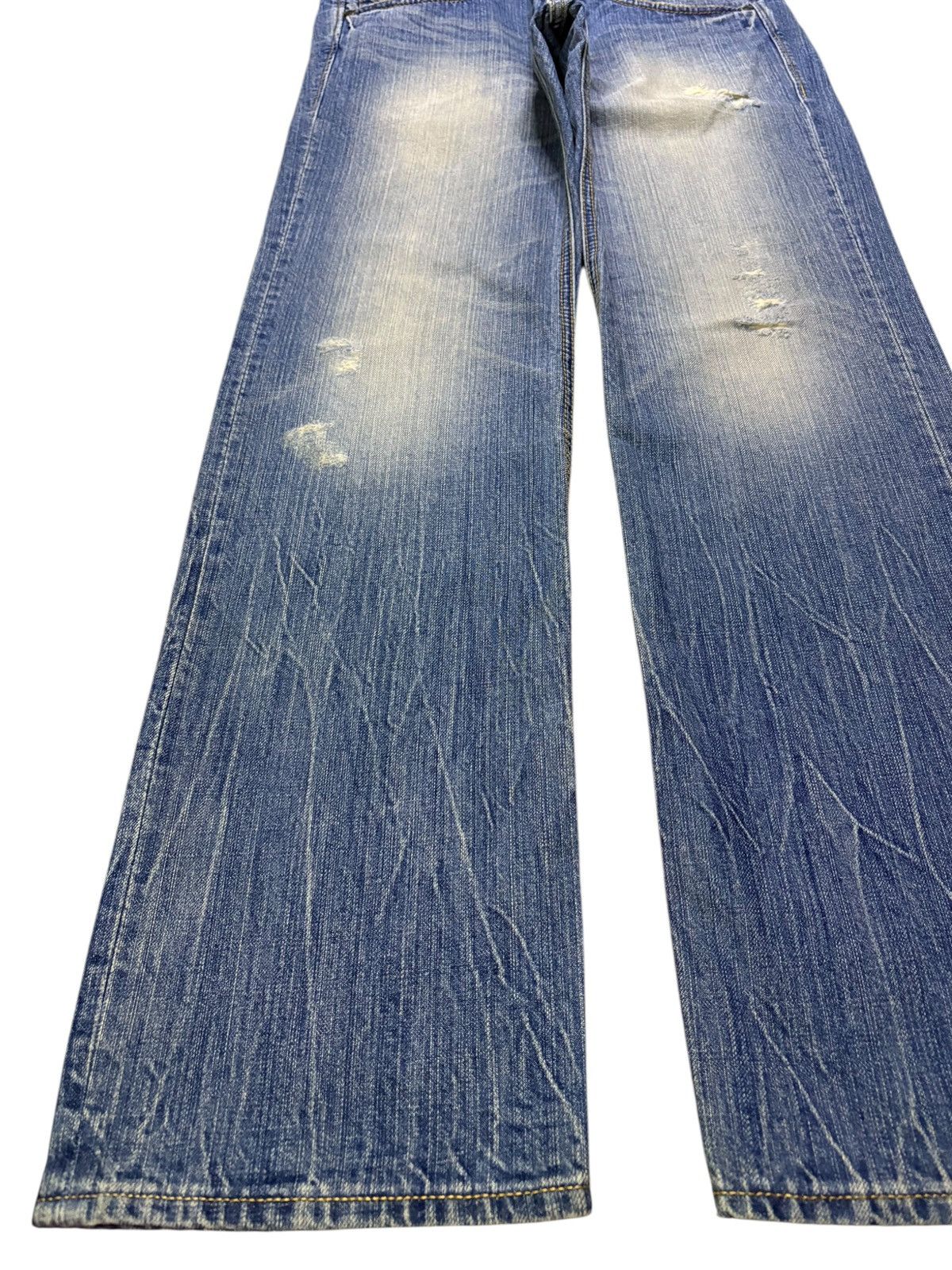 Japanese Brand Vintage Japanese Brand Rusty Mud Wash Distressed Jeans Size 31" - 6 Thumbnail