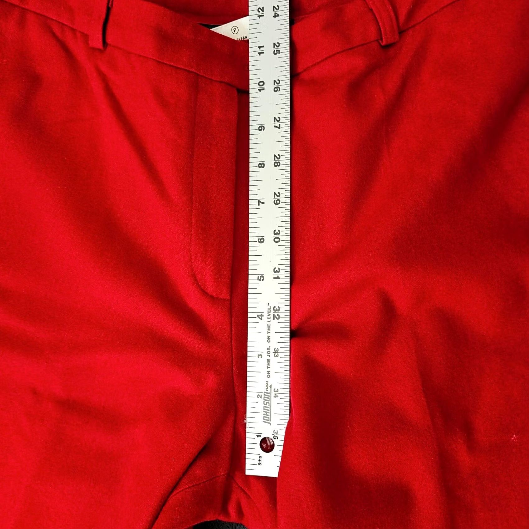 Vintage VINTAGE Harve Benard Wool Lined High Waist Trousers Red Size 12 Women Dress Pants Size 34" / US 12 / IT 48 - 5 Thumbnail
