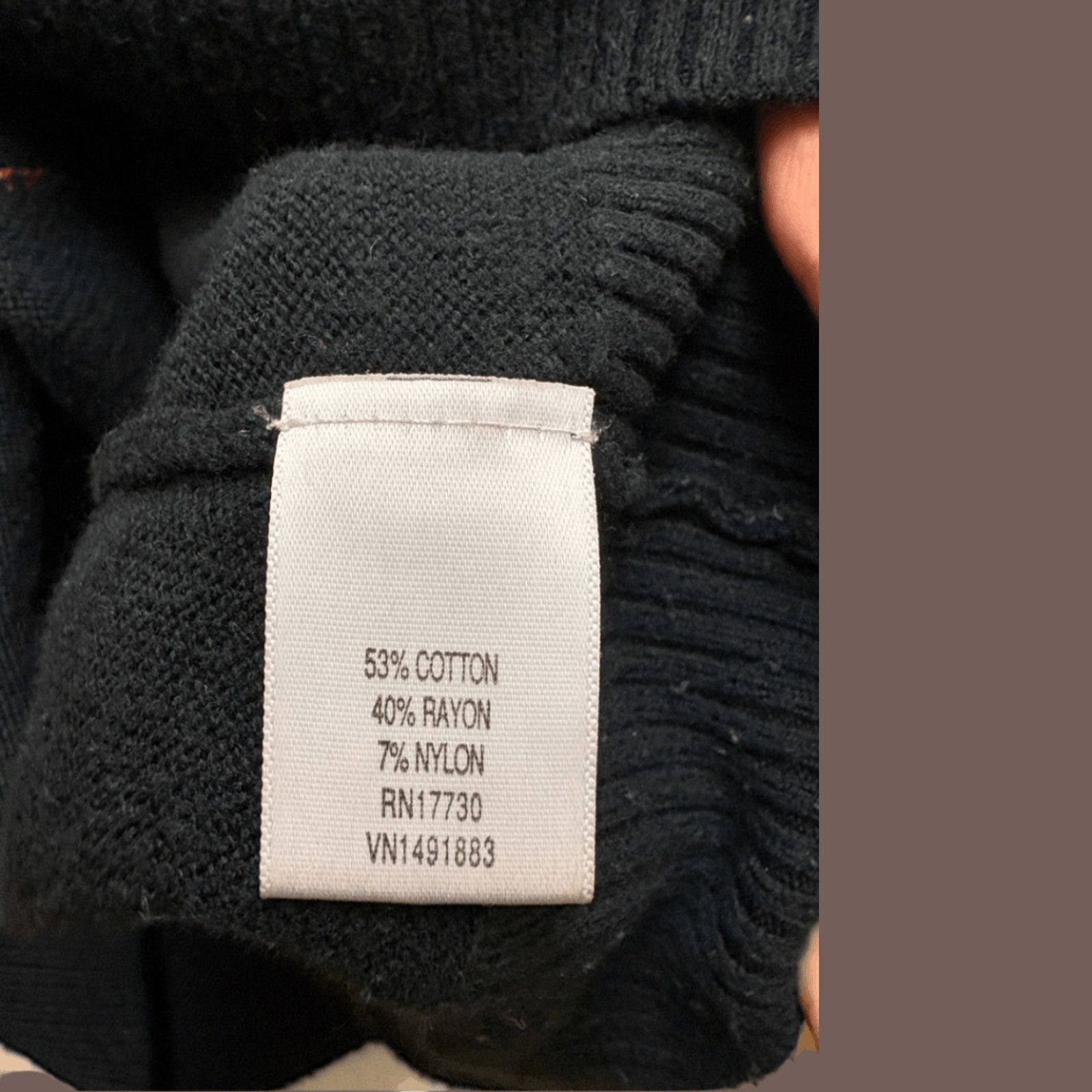 Merona VTG Argyle Sweater | Merona Black Purple | Y2K Prep Core Size S / US 4 / IT 40 - 3 Thumbnail