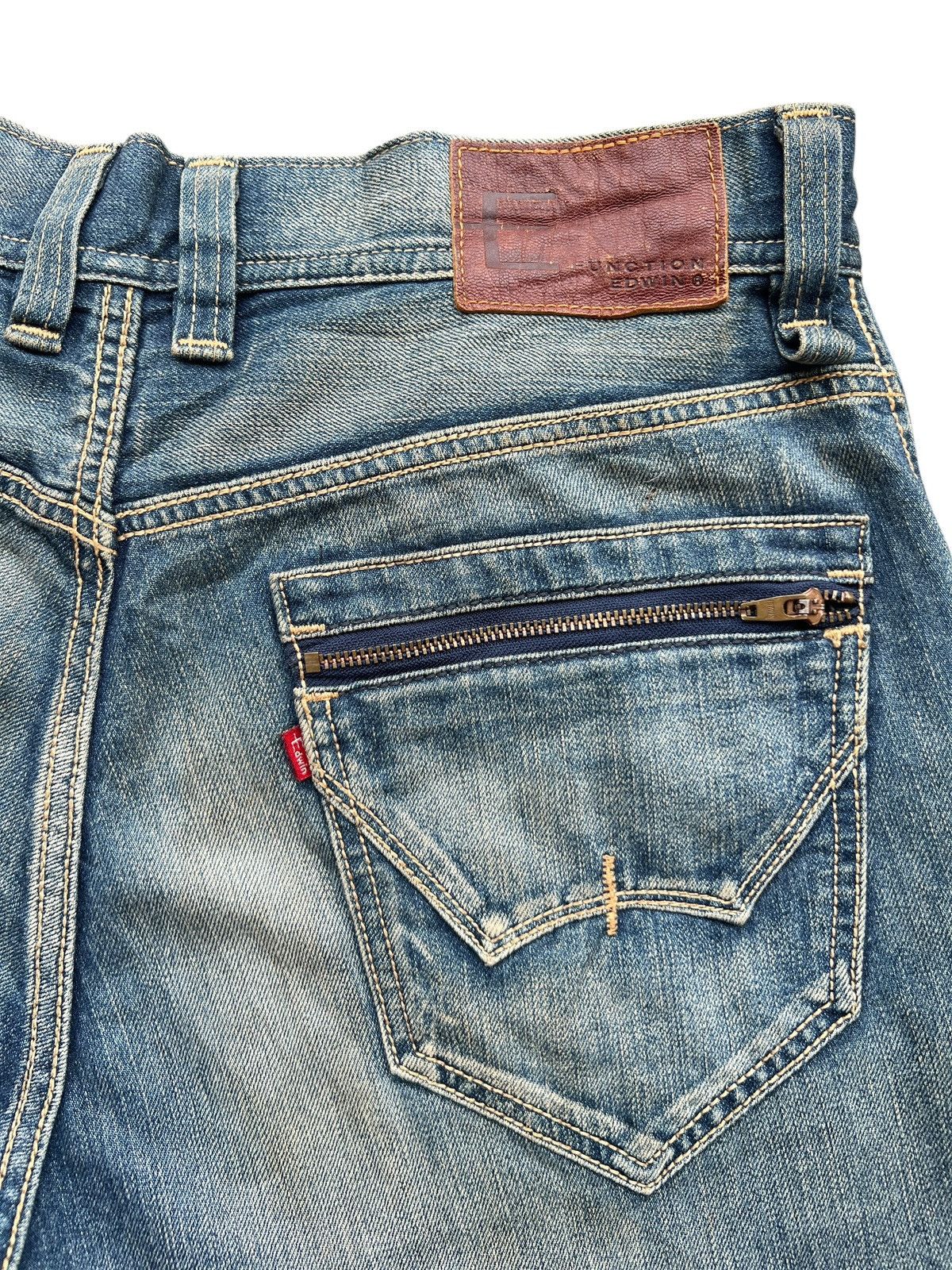 Edwin Vintage Edwin Function Distressed Denim Jeans 35x34 Size US 35 - 9 Thumbnail