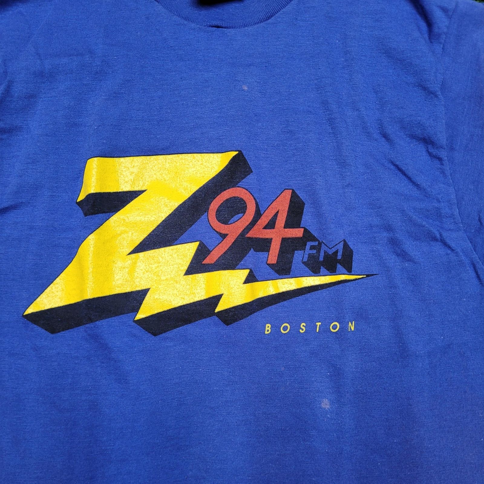 Vintage VTG 80s Z-94 WZOU Boston Radio Station T-Shirt Womens XS Size XS / US 0-2 / IT 36-38 - 2 Thumbnail