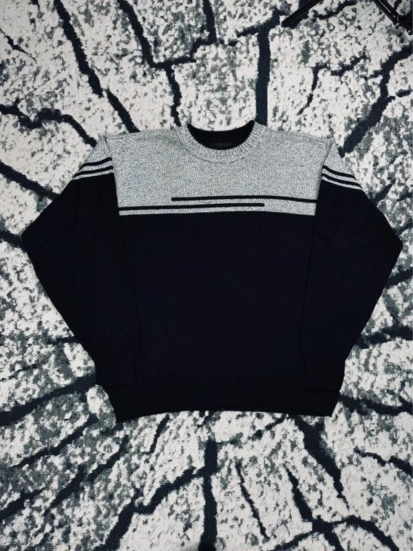 Carlo Colucci Carlo Colucci sweater gray black M wool Size US M / EU 48-50 / 2 - 1 Thumbnail