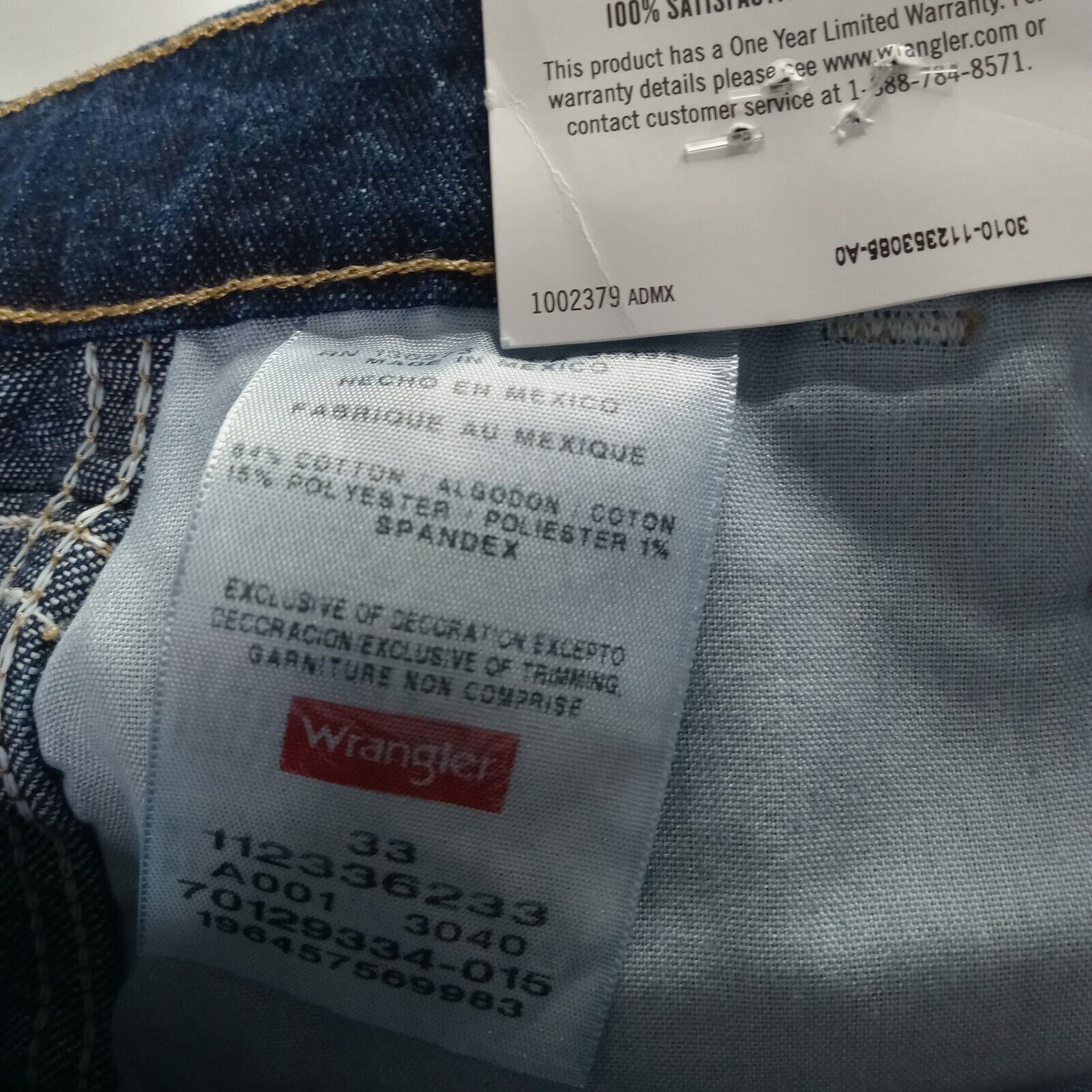 Wrangler Wrangler Carpenter Flex Denim Shorts Men's 33 Blue 10" Insea Size US 33 - 3 Thumbnail