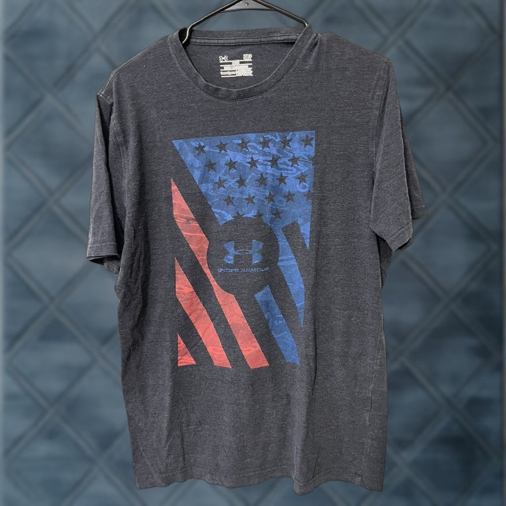 Under Armour Under Armour Mens Short Sleeve Top Gray Logo Activewear Lightweight Moisture Wicking Quick Dry Crew Neck T-Shirt Pullover Size US S / EU 44-46 / 1 - 1 Thumbnail