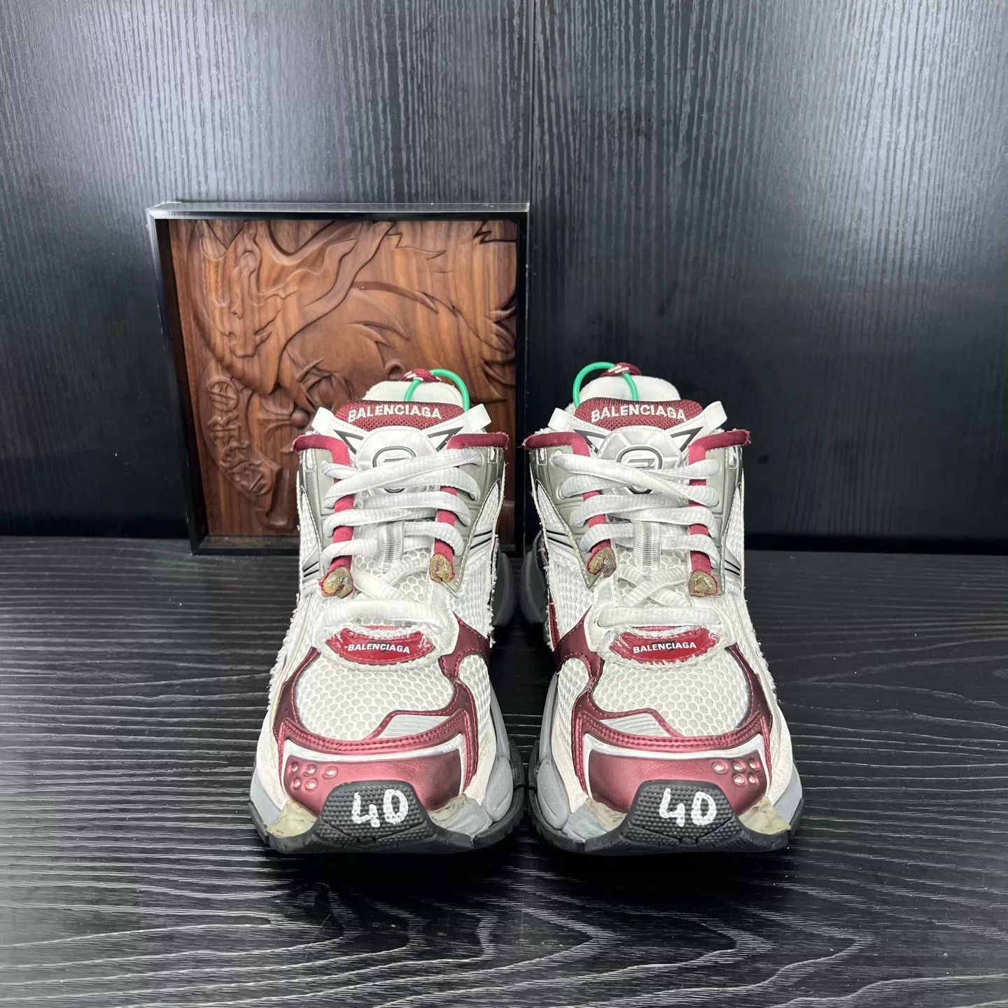 Balenciaga Balenciaga Runner White/Gray/Red 40 New Size US 7 / EU 40 - 7 Thumbnail