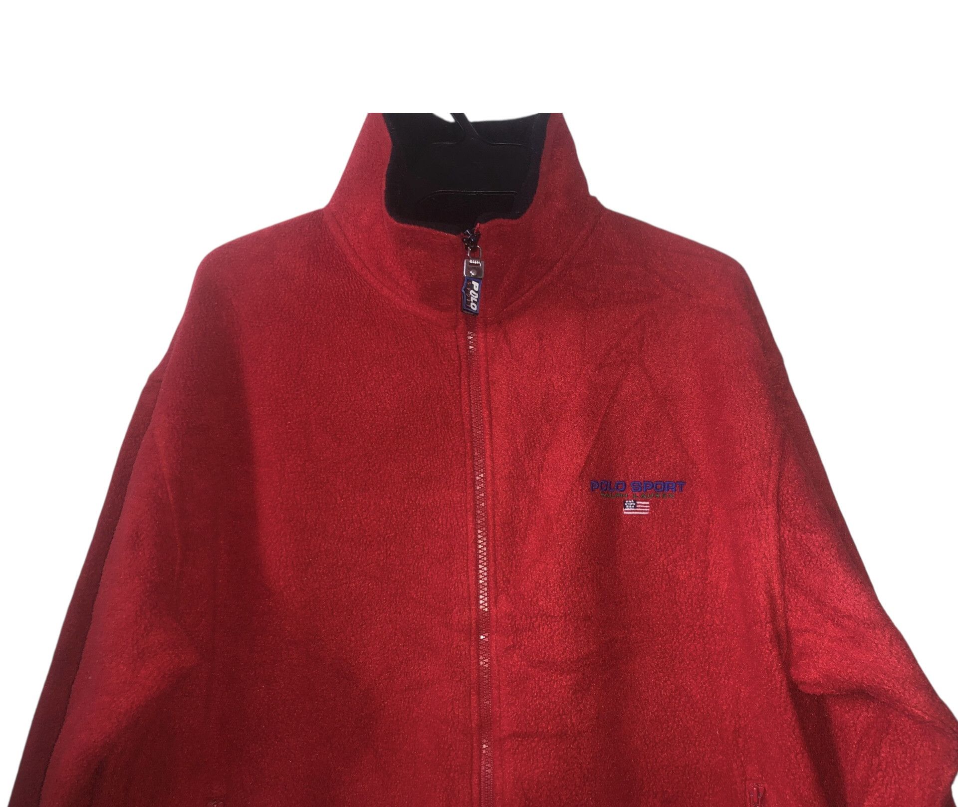 Polo Ralph Lauren 🔥Y2K POLO SPORT RALPH LAUREN Zipper Fleece Jacket Big Logo Size US L / EU 52-54 / 3 - 3 Thumbnail