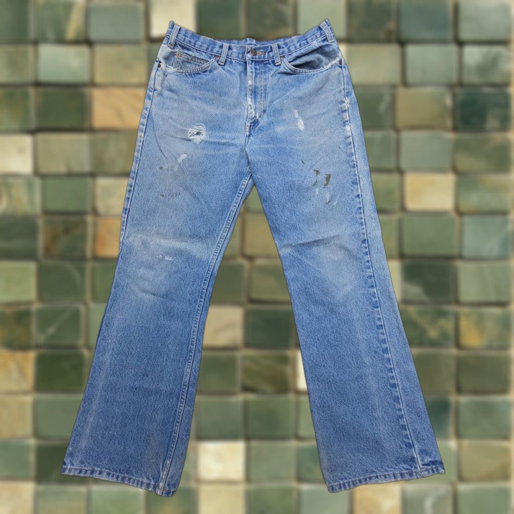 JCPenney VTG JCPenney Plain Pockets Jeans Mens 31 x 29 Bootcut 5-Pocket Denim Blue 90s 80s USA Regular Mens Size US 31 - 1 Thumbnail