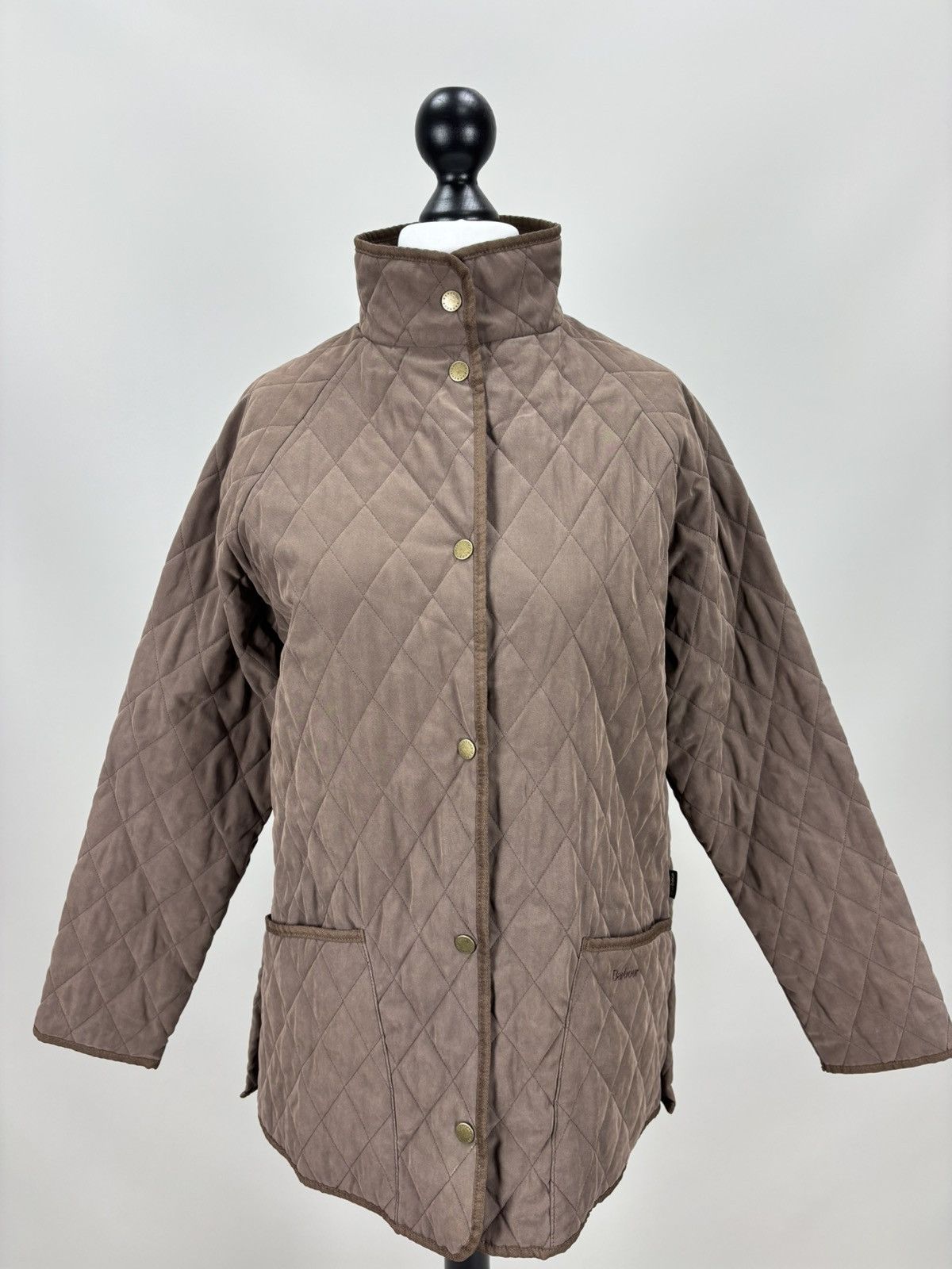 Barbour Womens quilted jacket Barbour Size 38 Color Brown Size XS / US 0-2 / IT 36-38 - 2 Thumbnail