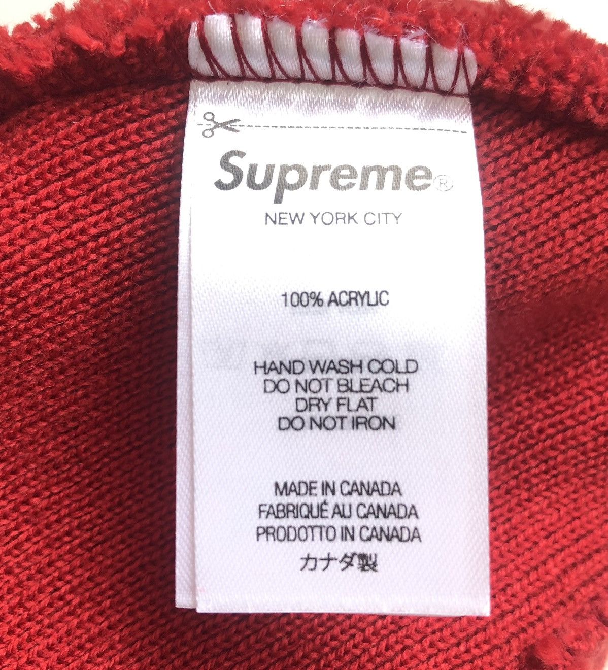 Supreme SHREK Supreme (small defect) Beanie CARDINAL Size ONE SIZE - 6 Thumbnail