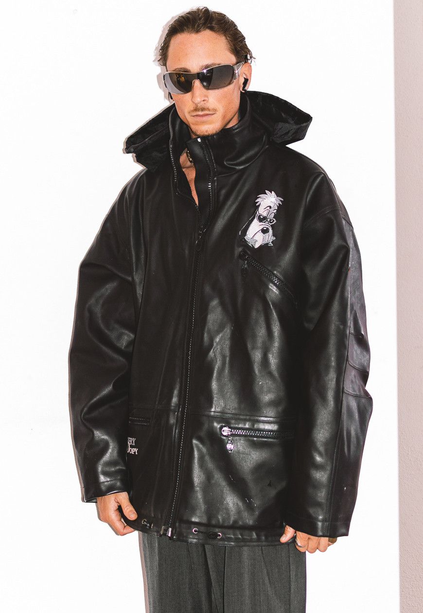 Vintage Collectible 90s vintage Droopy fux leather waterproof jacket Size US XL / EU 56 / 4 - 5 Thumbnail