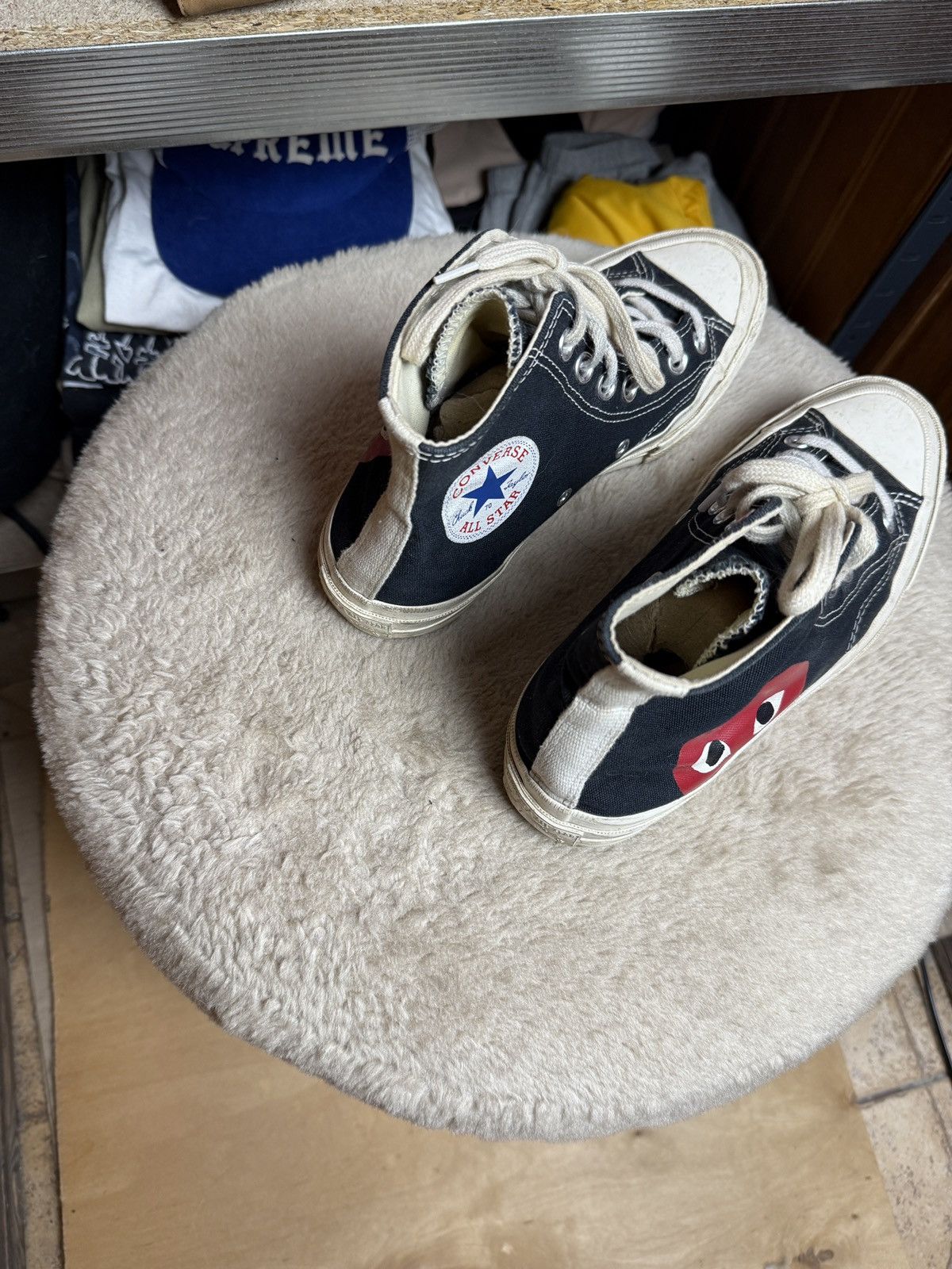 Comme des Garcons COMME des Garçons Converse High Top (Black) Size US 6 / EU 39 - 8 Thumbnail