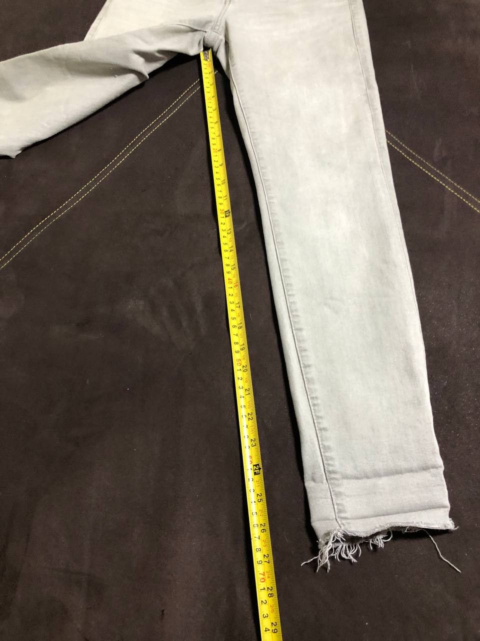 True Religion Women's True Religion Jennie Curvy Skinny Grey Jeans Size 28" / US 6 / IT 42 - 13 Thumbnail