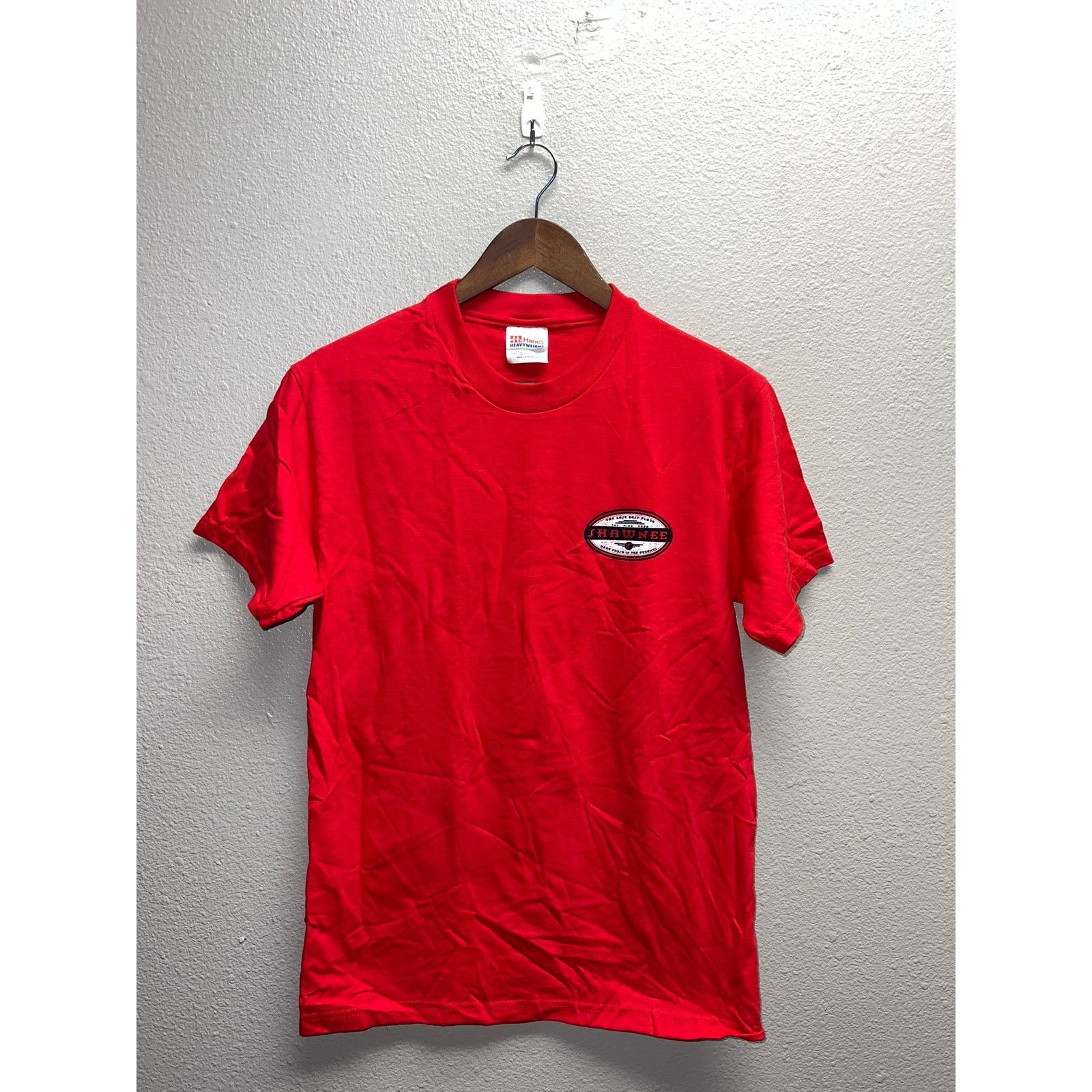 Hanes Vintage Shawnee Shirt Poconos Mountains Red Tee 90s VTG S Size US S / EU 44-46 / 1 - 1 Thumbnail