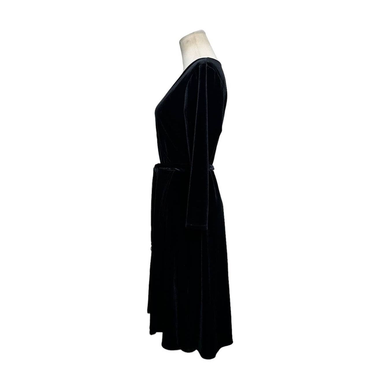 J. Jill J.JILL Velvet Wrap-style Tassel Tie Belt Dress size Small Size S / US 4 / IT 40 - 9 Thumbnail