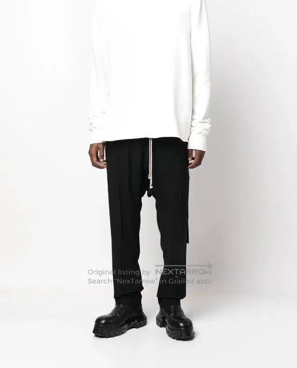Rick Owens rick owens drawstring black pants for men. Size US 34 / EU 50 - 1 Thumbnail