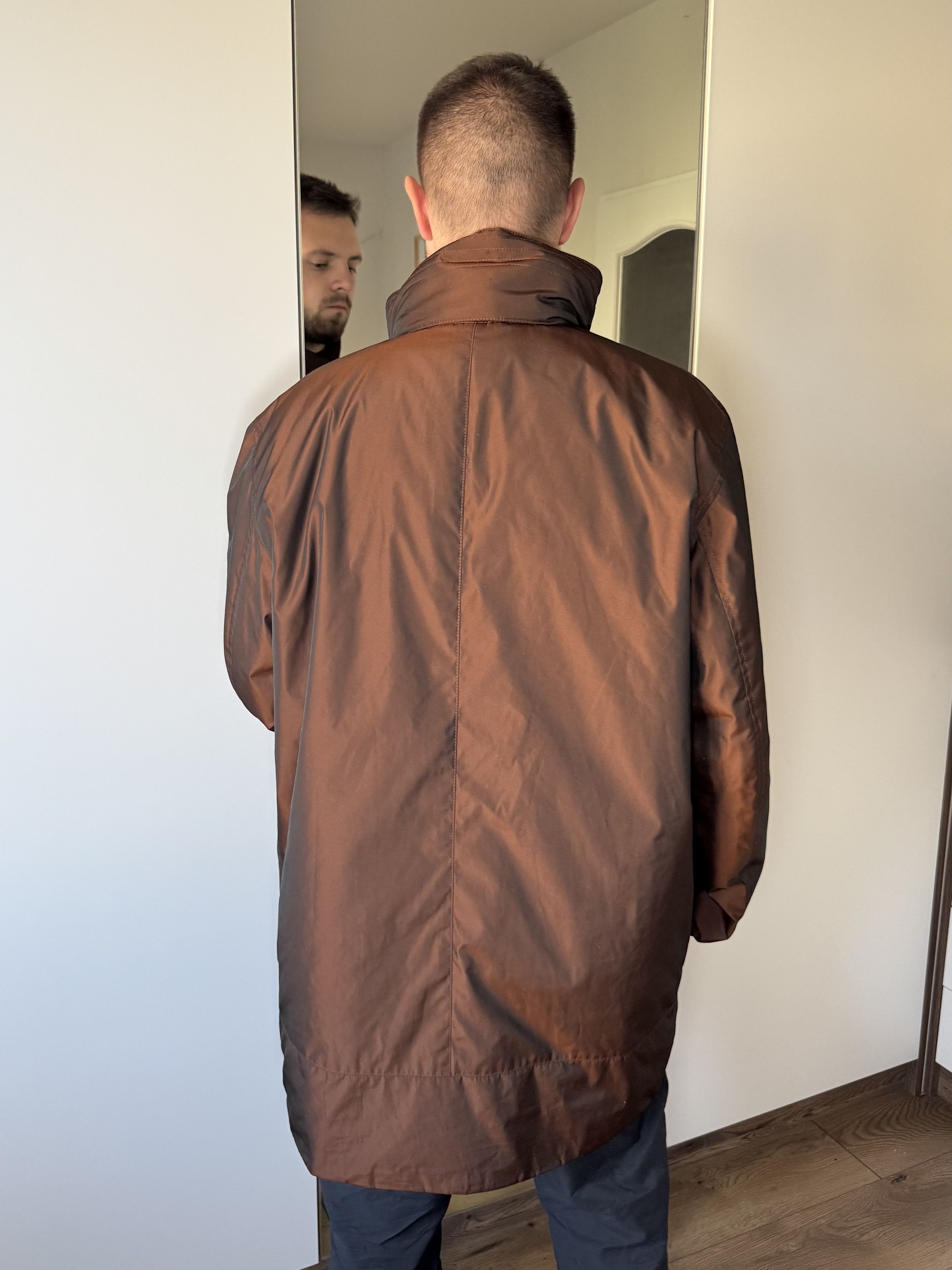 Hugo Boss Hugo Boss OBalt Brown Hooded Nylon Parka Coat Rare Luxury Size US XXL / EU 58 / 5 - 3 Thumbnail