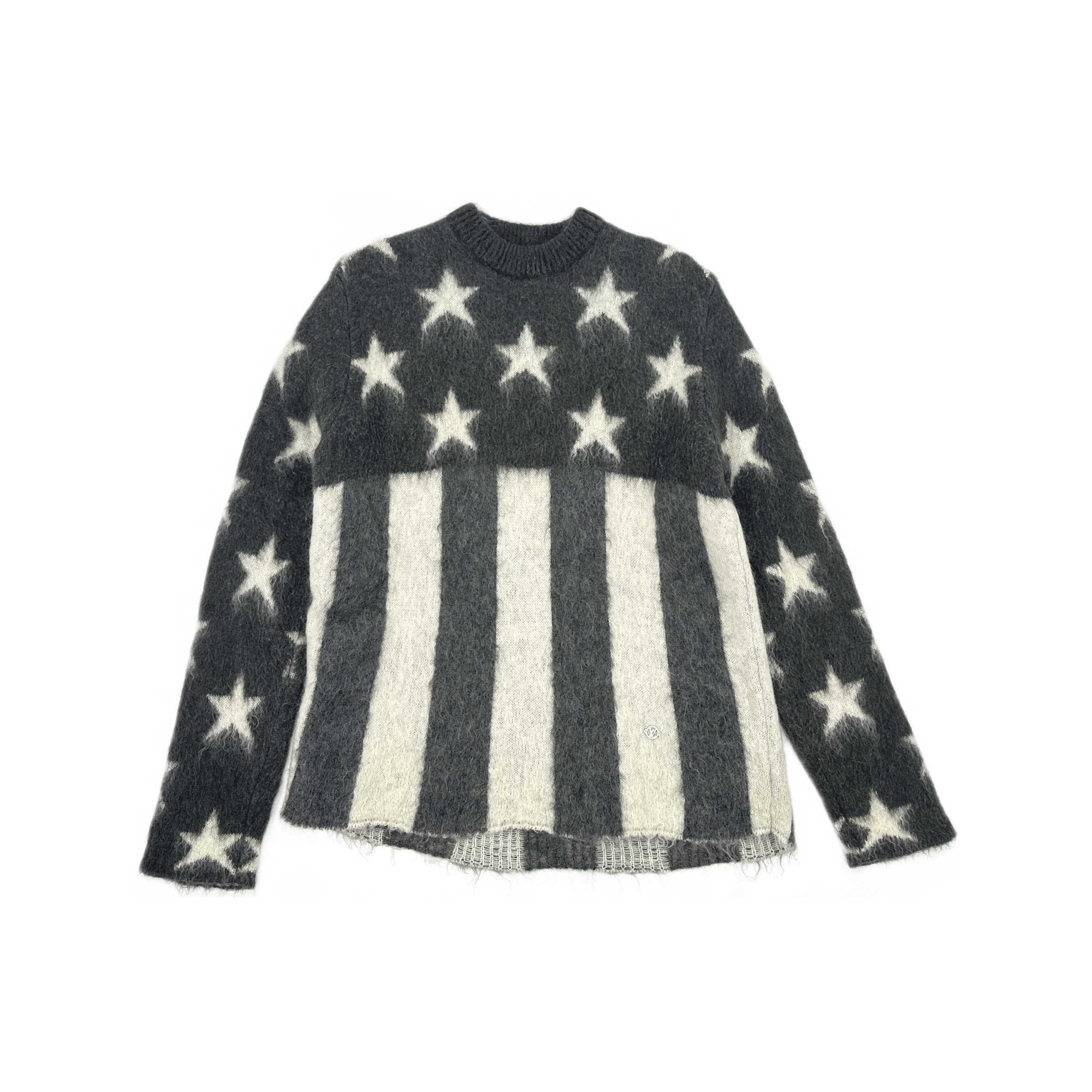 Louis Vuitton Louis Vuitton Star Striped Mohair Sweater Size L Size US L / EU 52-54 / 3 - 1 Thumbnail