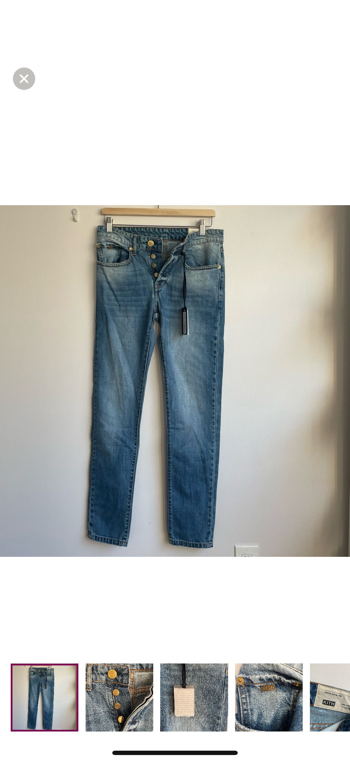Kith Brand New Women’s Varick Denim Pant Size 28" / US 6 / IT 42 - 1 Thumbnail