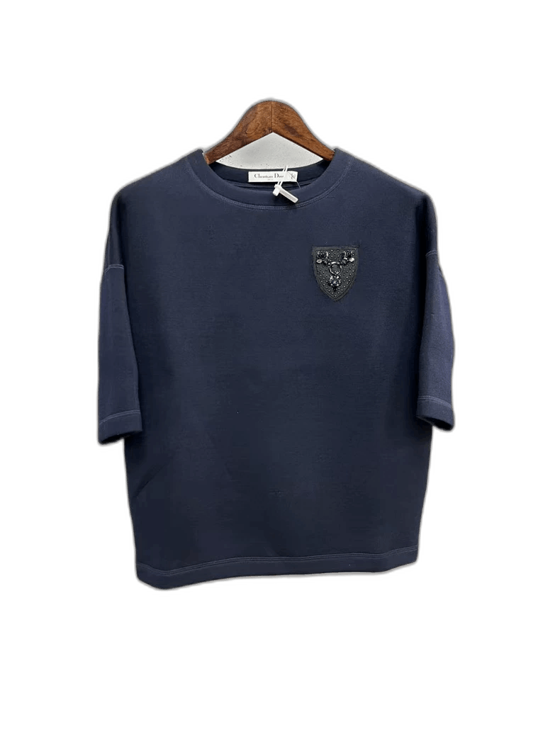Dior Dior Wool Short Sleeve with Bling Badge Size US M / EU 48-50 / 2 - 1 Thumbnail