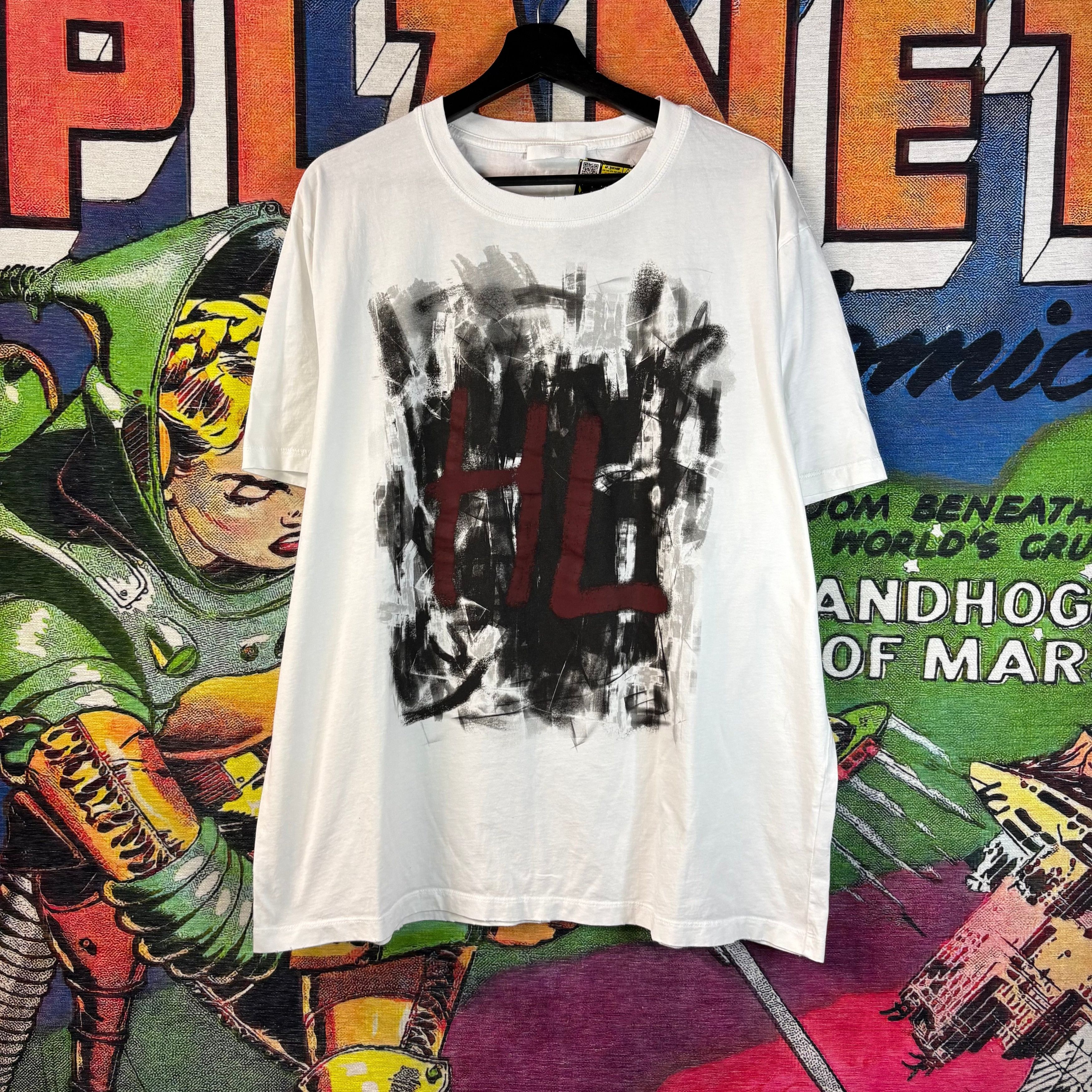 Helmut Lang Helmut Lang Scribble Tee Size XL Size US XL / EU 56 / 4 - 2 Thumbnail