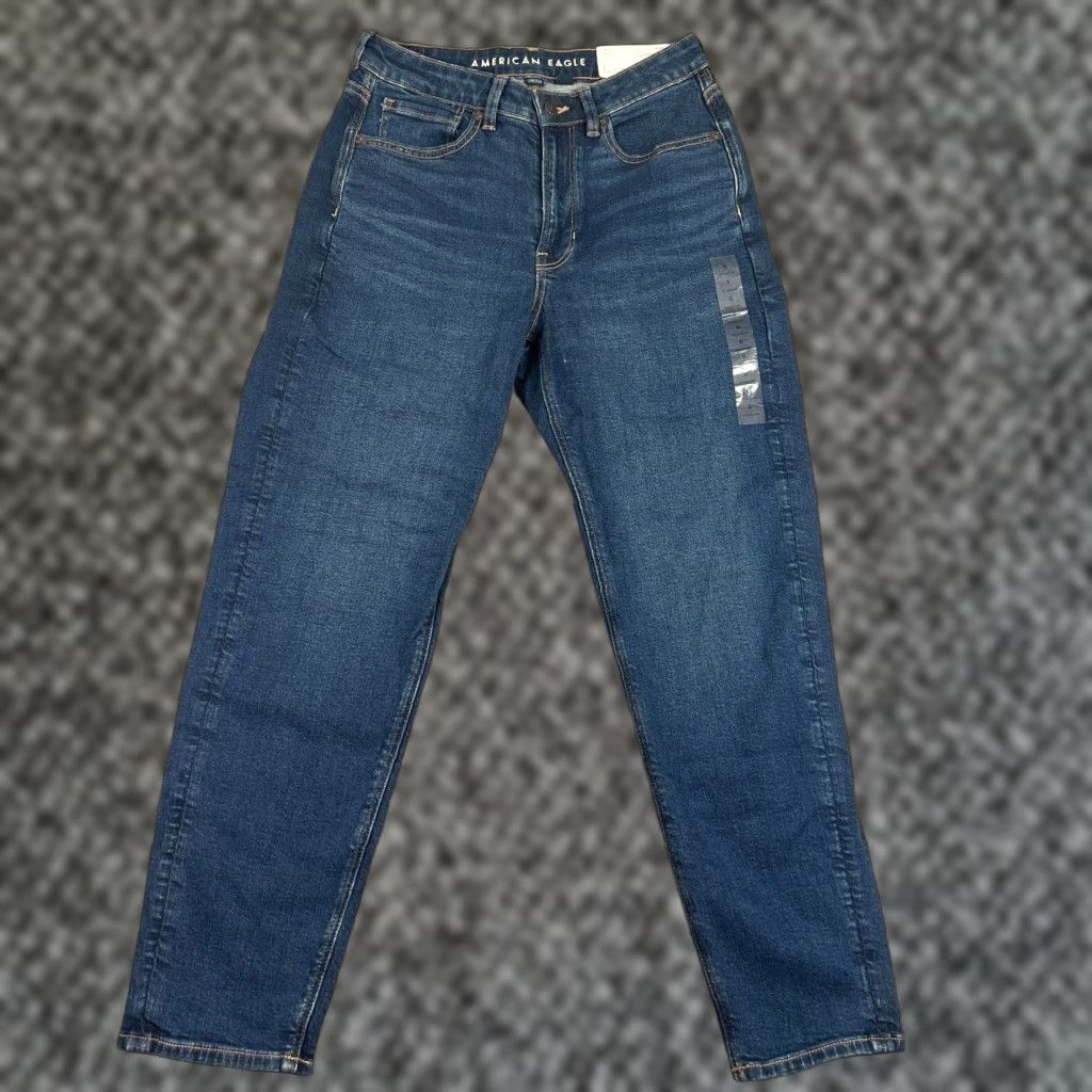 American Eagle Outfitters VINTAGE American Eagle Jeans Women 6 Regular Fit Denim High Waist Mom Style Blue Stretch Size 28" / US 6 / IT 42 - 1 Thumbnail